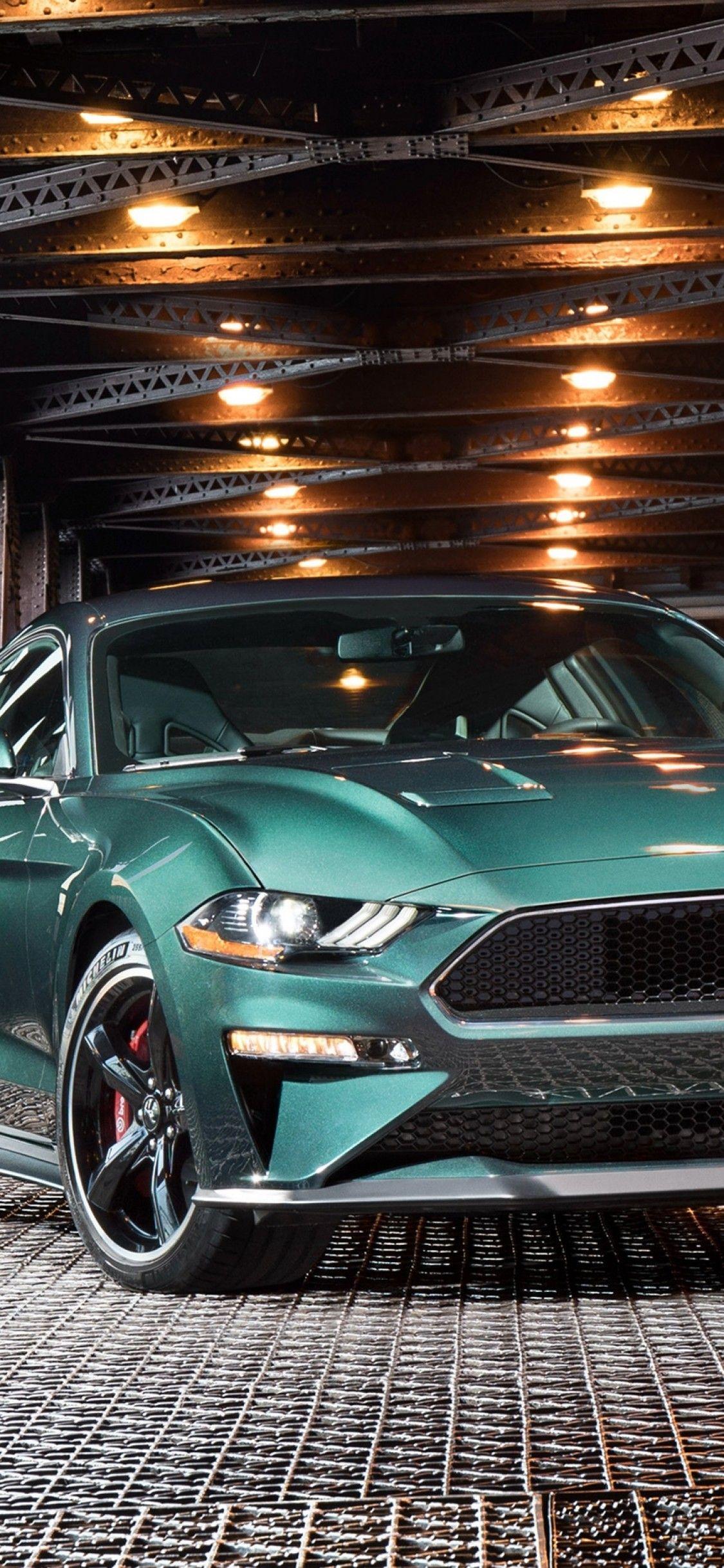 1125x2436 Download 1125x2436 Ford Mustang Bullitt, Front View, Muscle, Cars