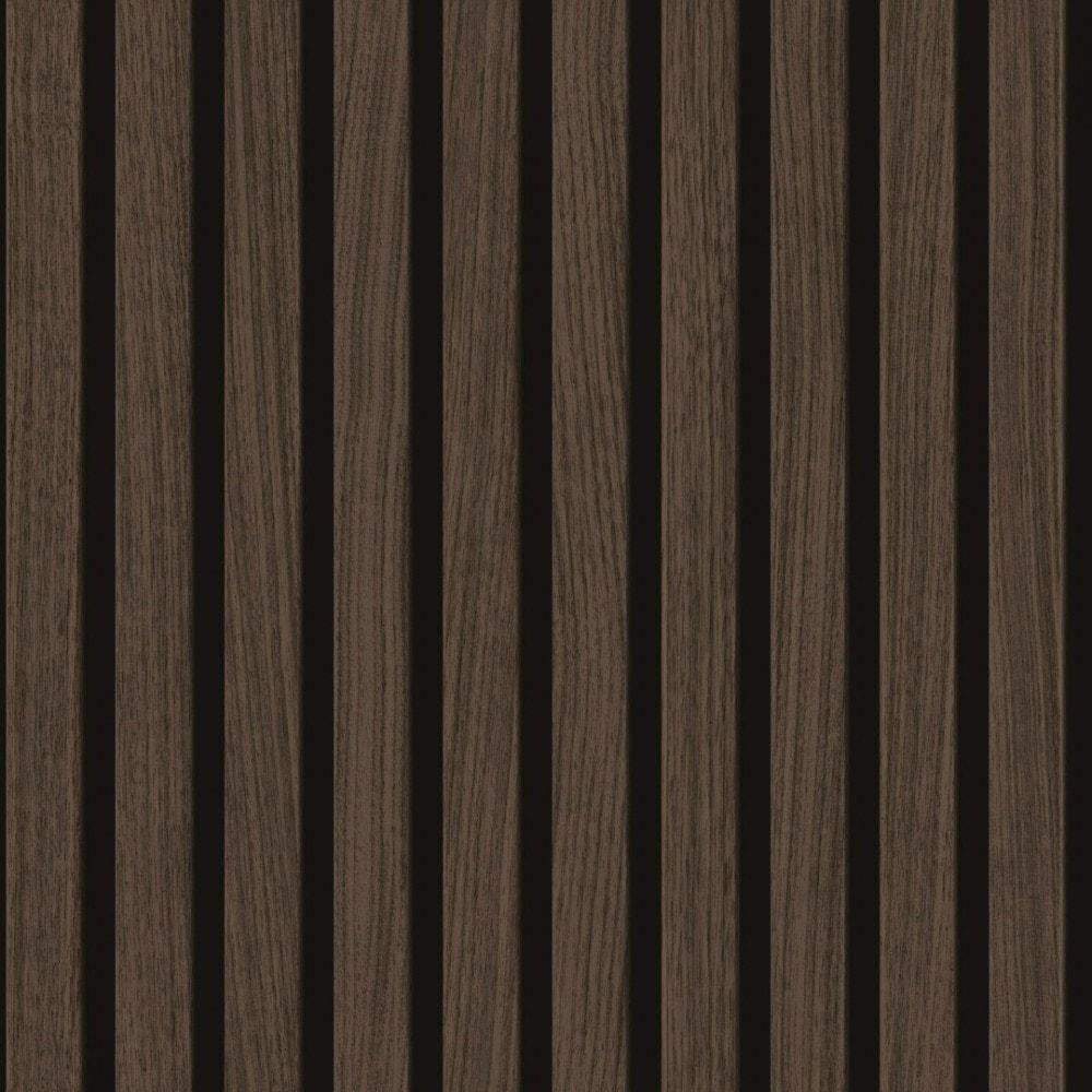 1000x1000 Contemporary Wood Slat Wallpaper Walnut. I Love Wallpaper