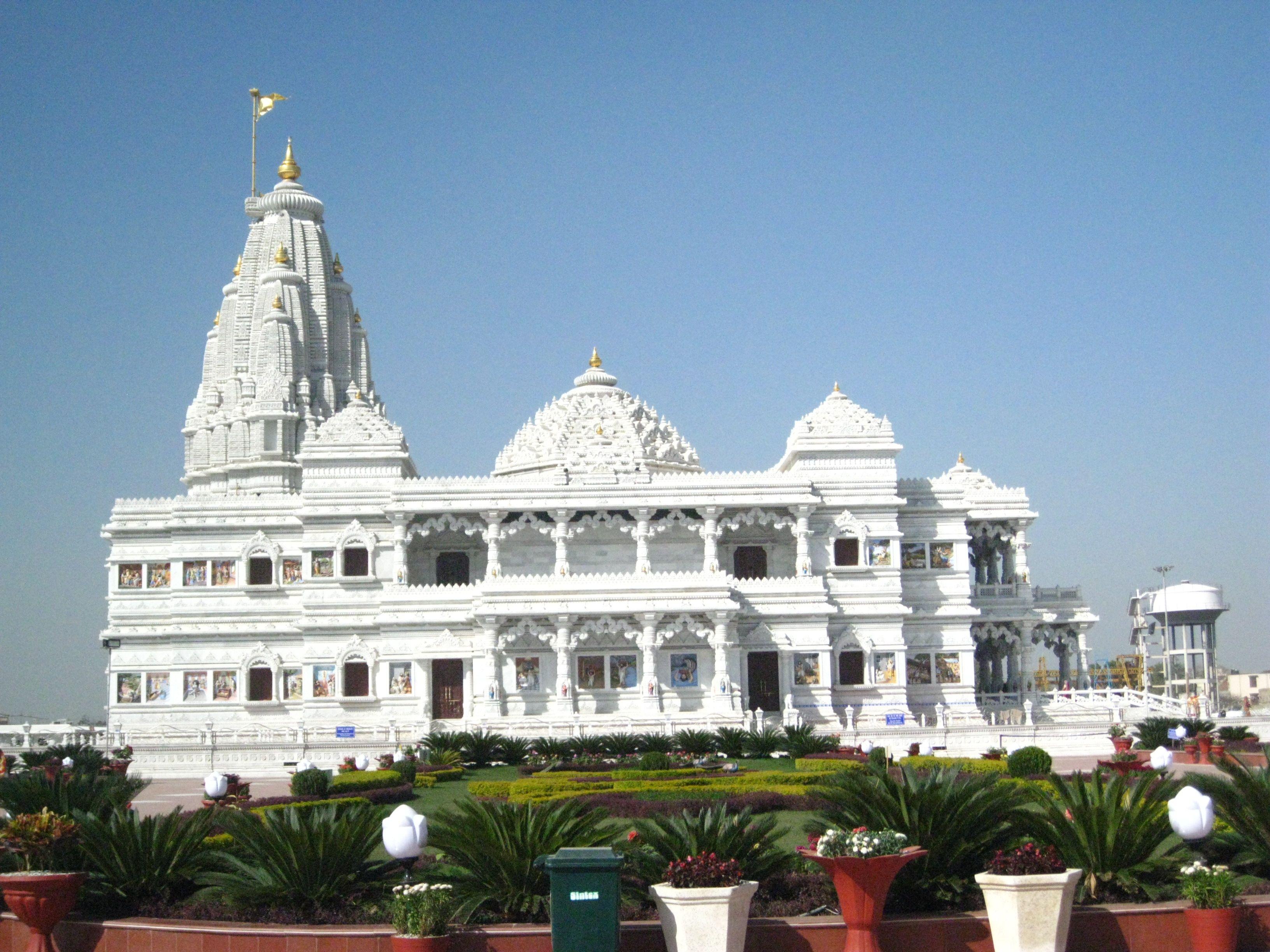 Prem Mandir Means Temple Love Mathura Stock Photo 2179518681  Shutterstock
