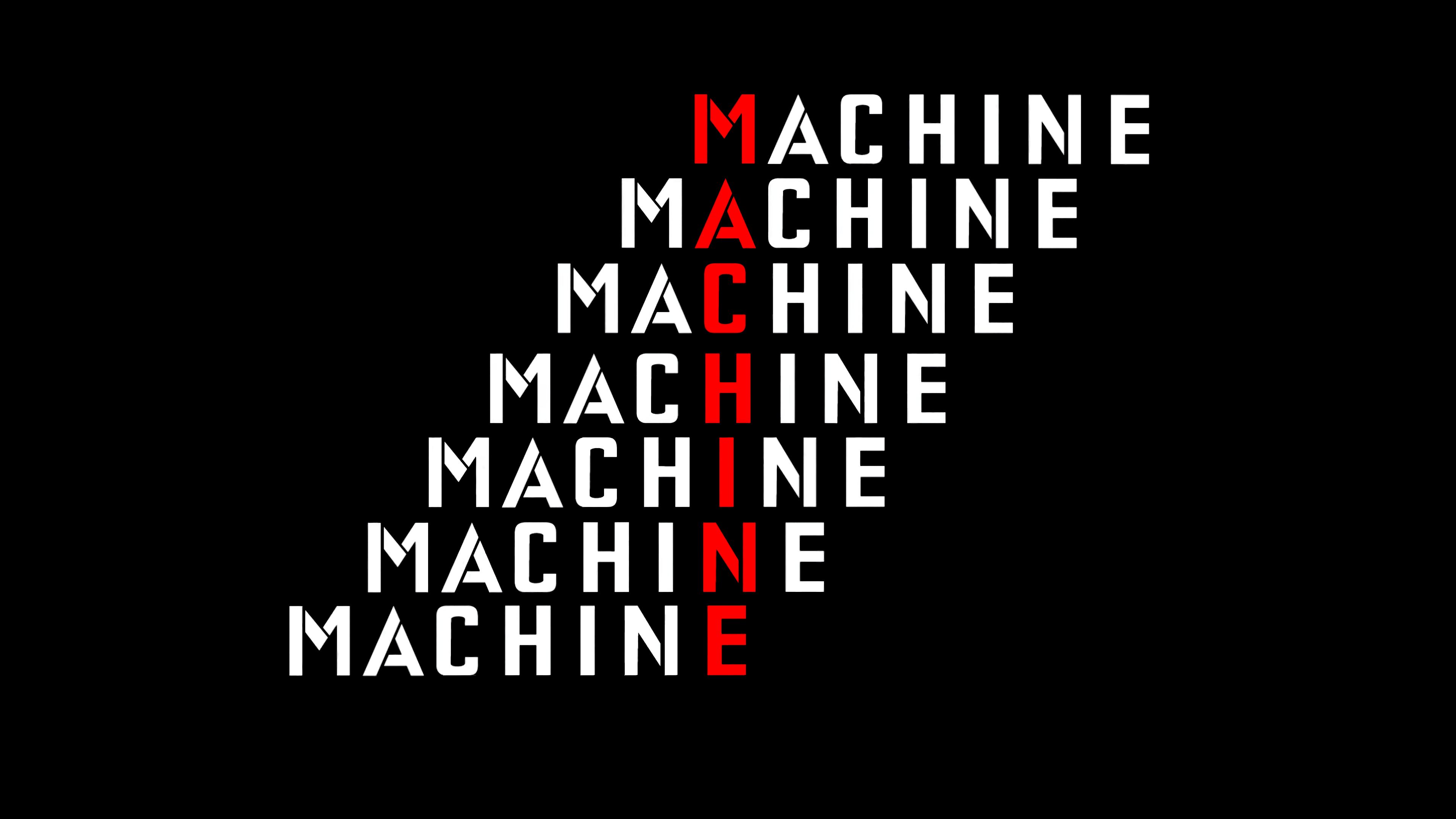 3840x2160 Typography Kraftwerk Minimalism Black Background Simple Background Wallpaper:3840x2160