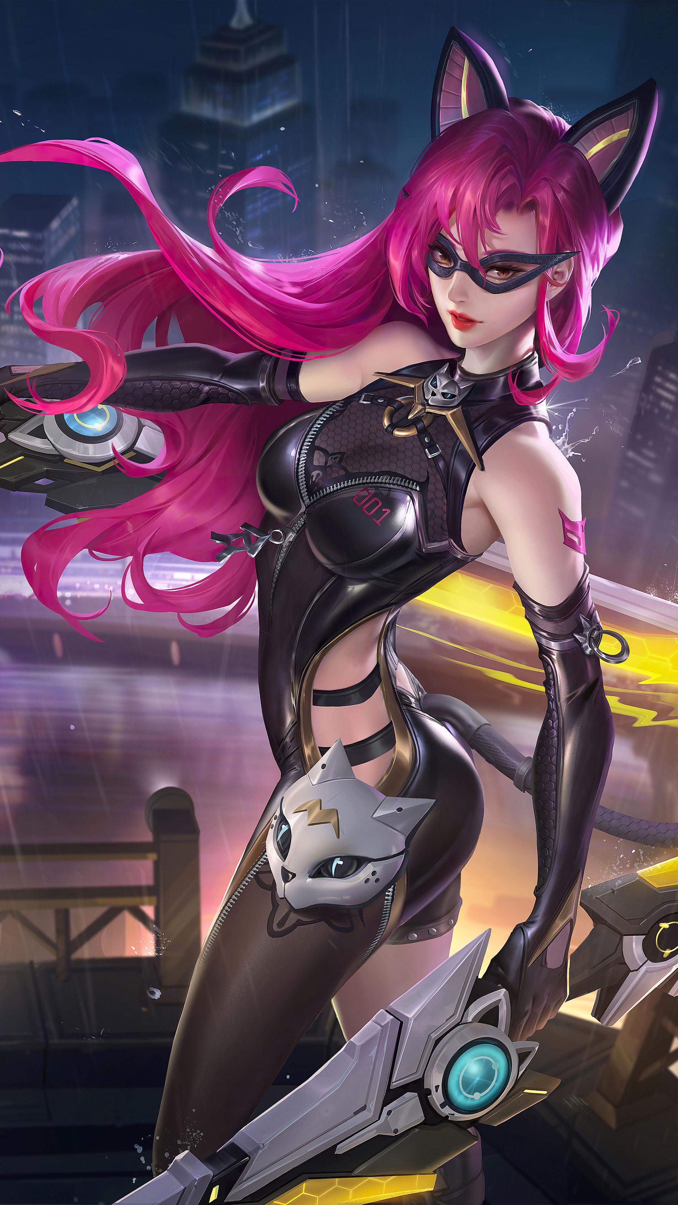 2160x3840 Cat Girl Honor of Kings 4K Ultra HD Mobile Wallpaper