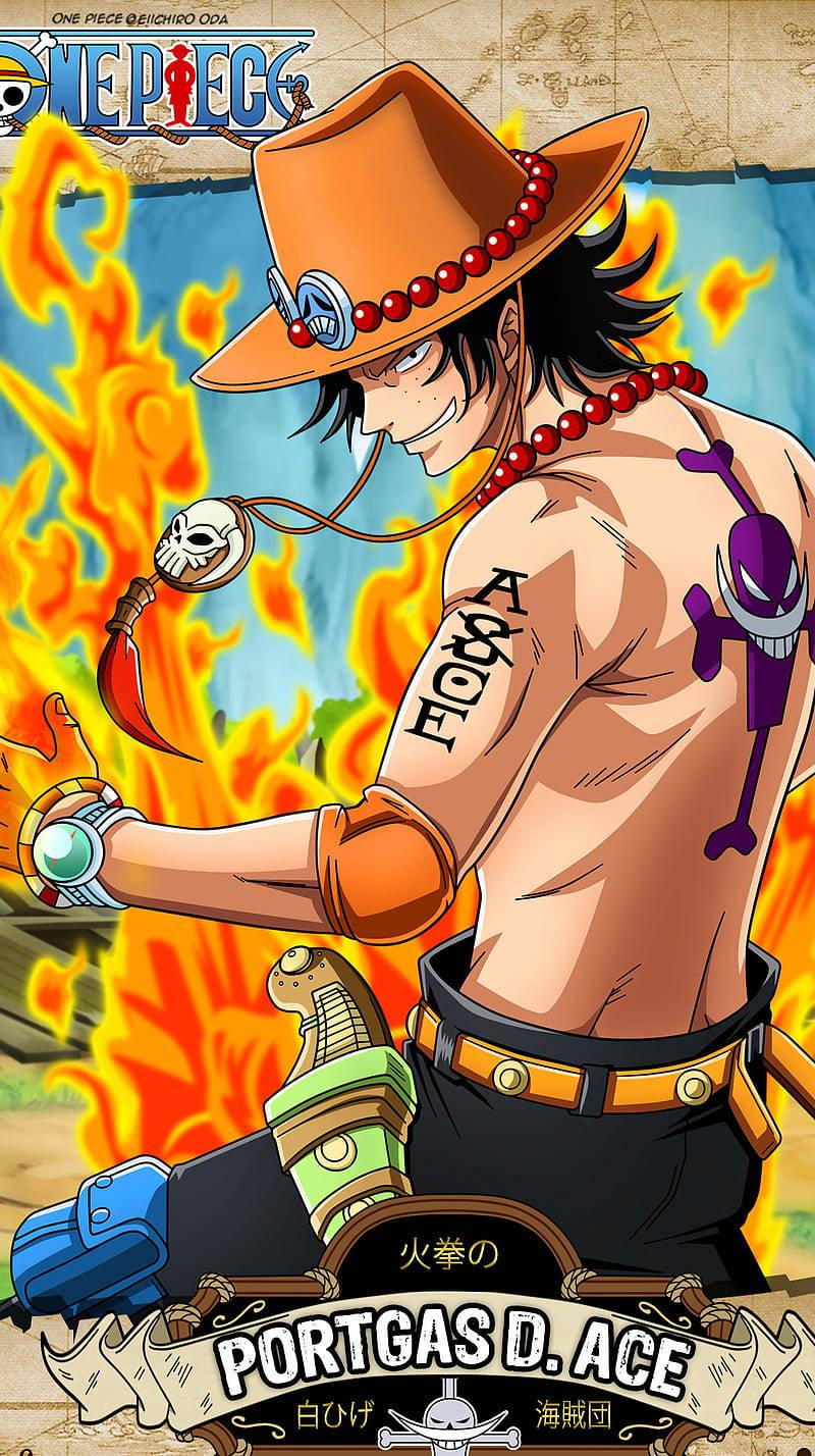 800x1428 Download One Piece Ace Pirate Map Poster Wallpaper