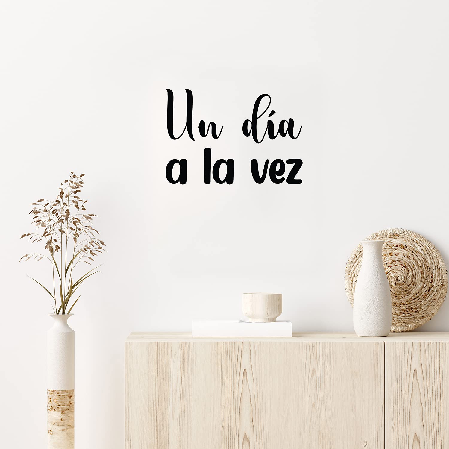 1500x1500 Vinyl Wall Art Decal Día A La Vez One Day At A Time X 20 Trendy Positive Spanish Quote Sticker For Bedroom Living Room School Office