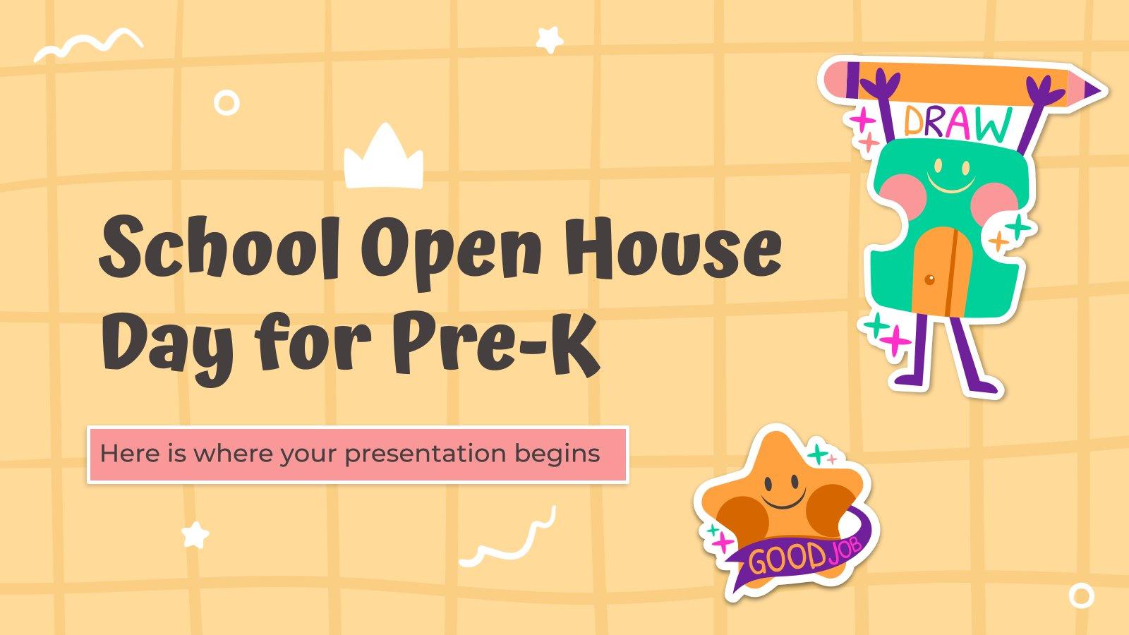 1600x900 School Open House Day For Pre K. Google Slides & PPT