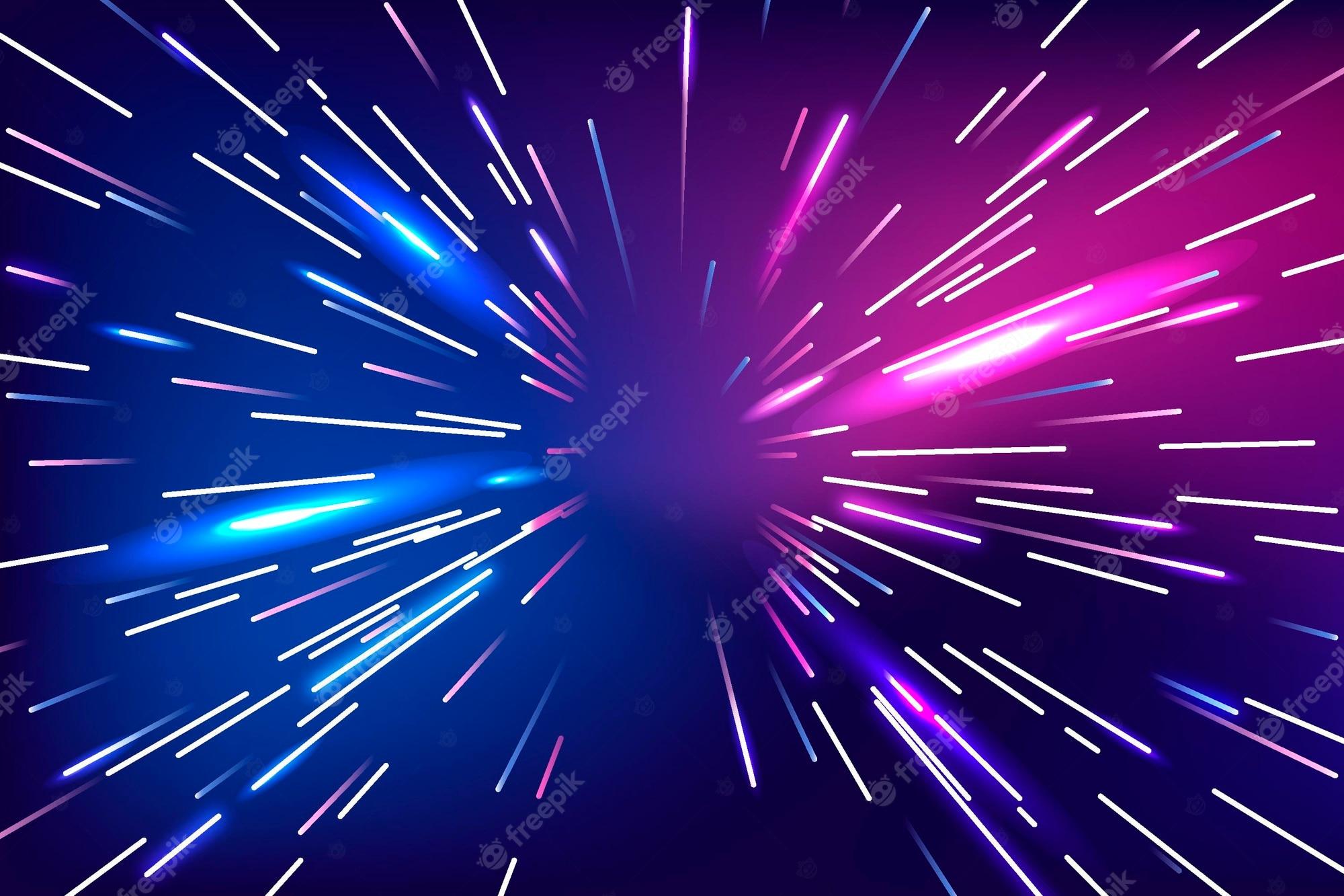2000x1333 Free Vector. Speed lights background