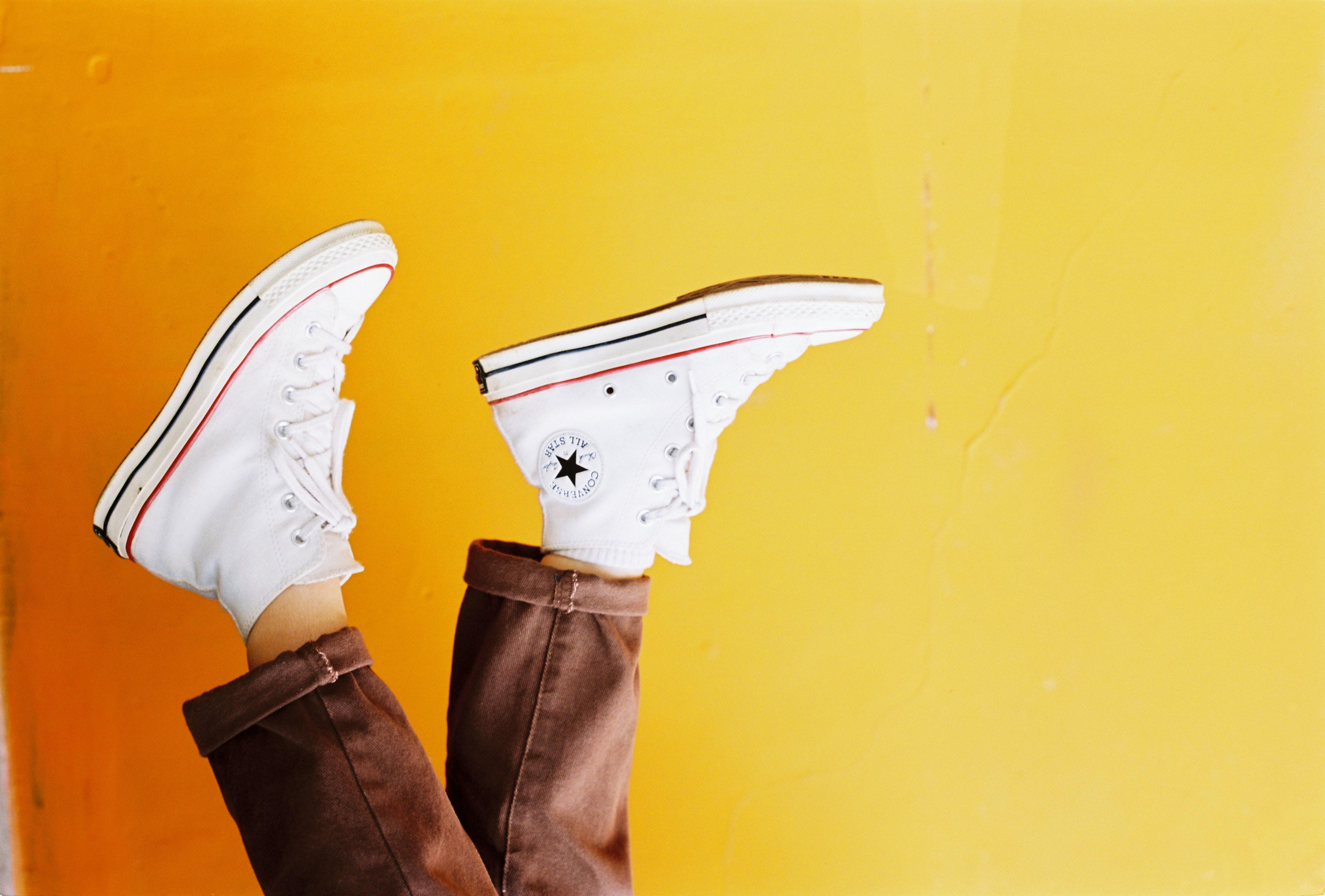 3977x2689 Photo of Person Wearing Converse All Star Sneakers · Free
