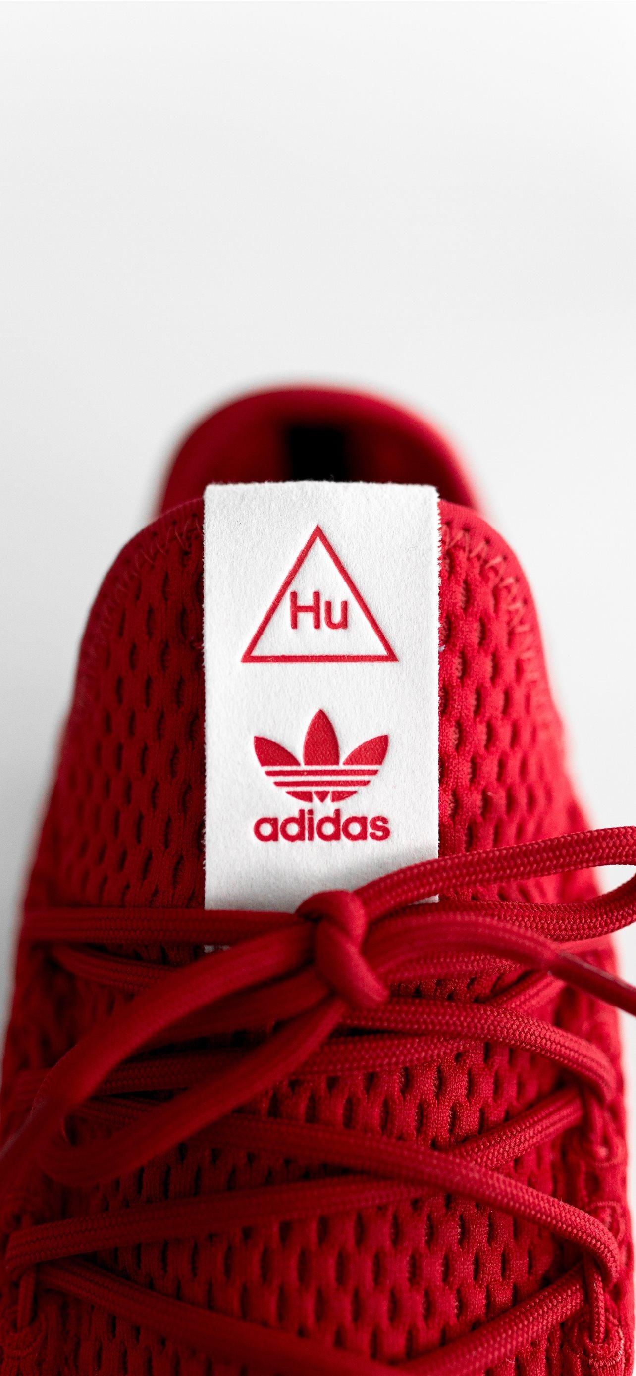 1284x2778 adidas red footwear white shoe sneakers maroon car. iPhone Wallpaper Free Download