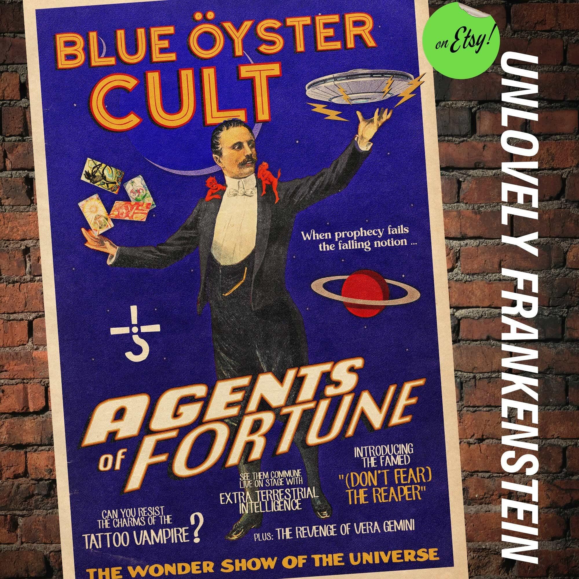 2000x2000 Blue Oyster Cult agents of Fortune Magic Poster