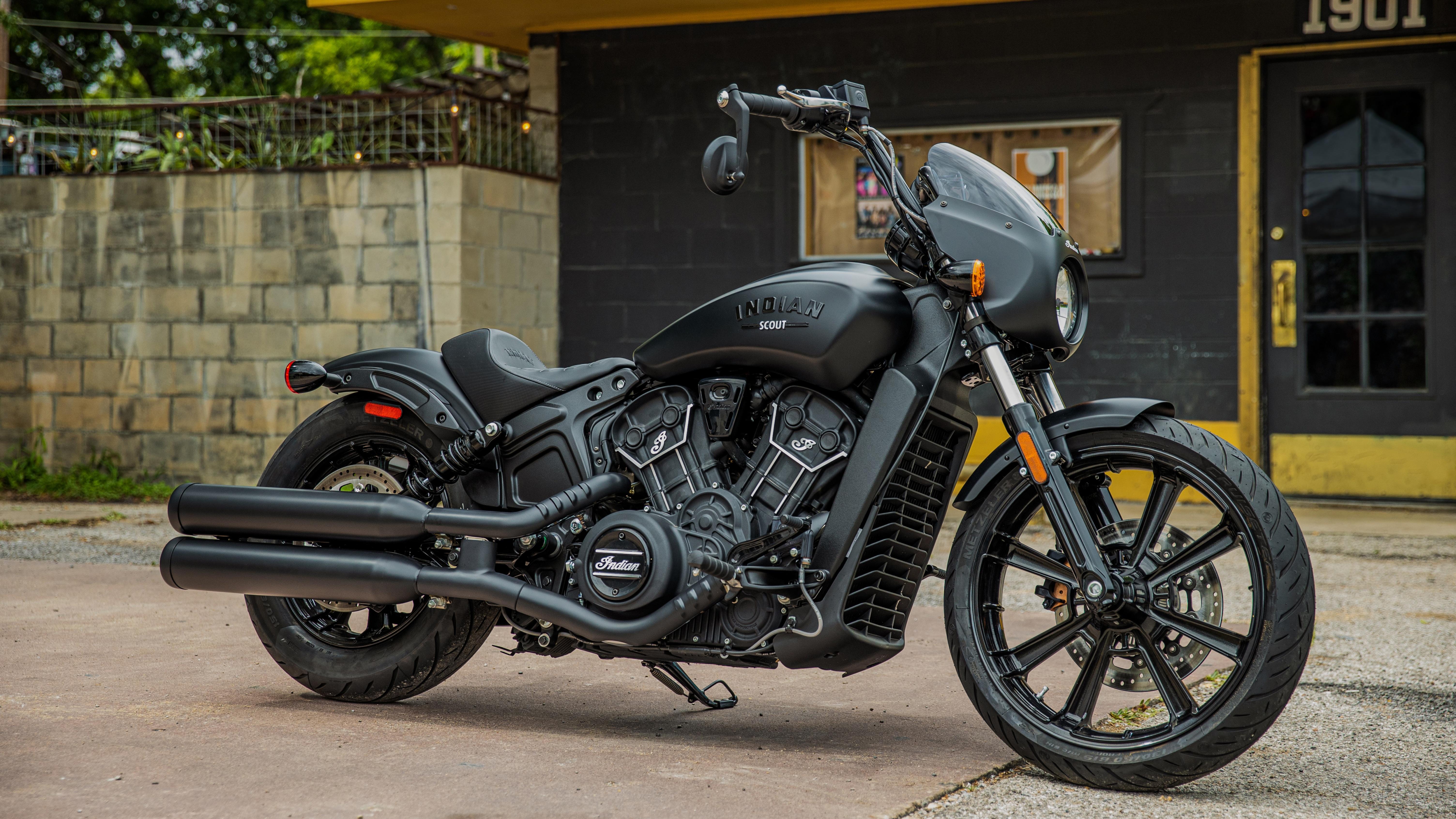 6016x3384 Indian Scout Rogue Wallpaper 4K, Cruiser motorcycle, 5K, Bikes