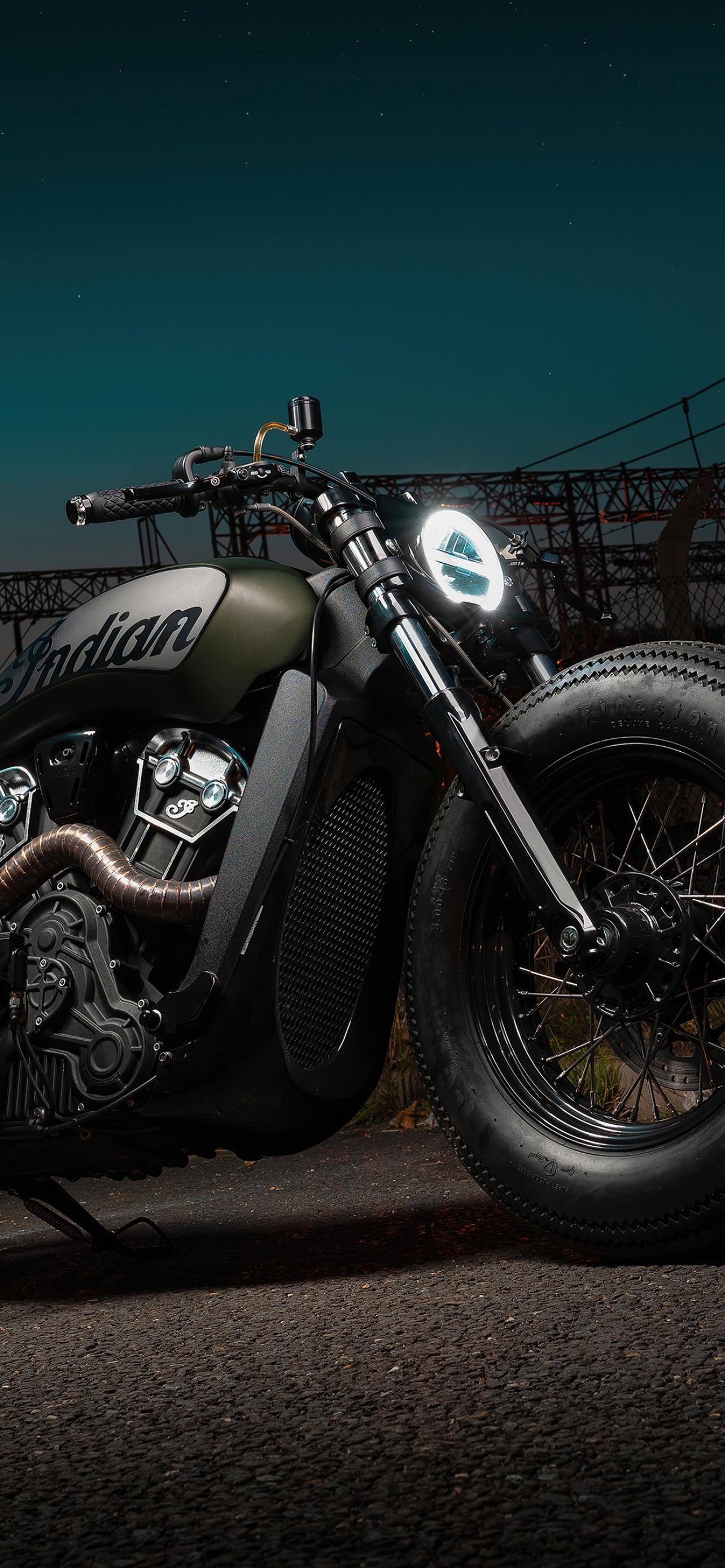 1284x2778 Indian Scout Bobber Envy Wallpaper 4K, Built Customs, Bikes