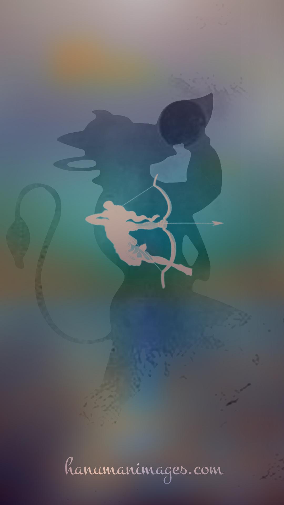 1080x1920 shri ram and hanuman image