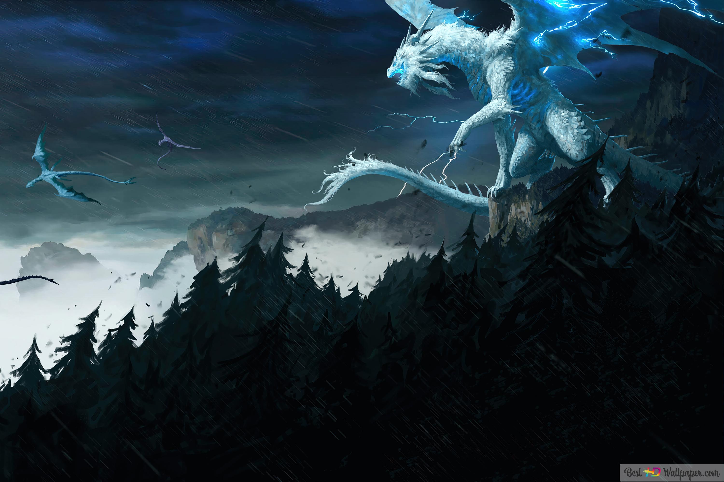 3000x2000 Dragons Fantasy 4K wallpaper download
