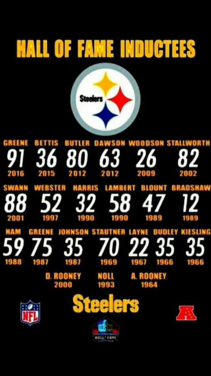 720x1280 Steele4s in the Hall of Fame. Pittsburg steelers, Pittsburgh steelers football, Steelers
