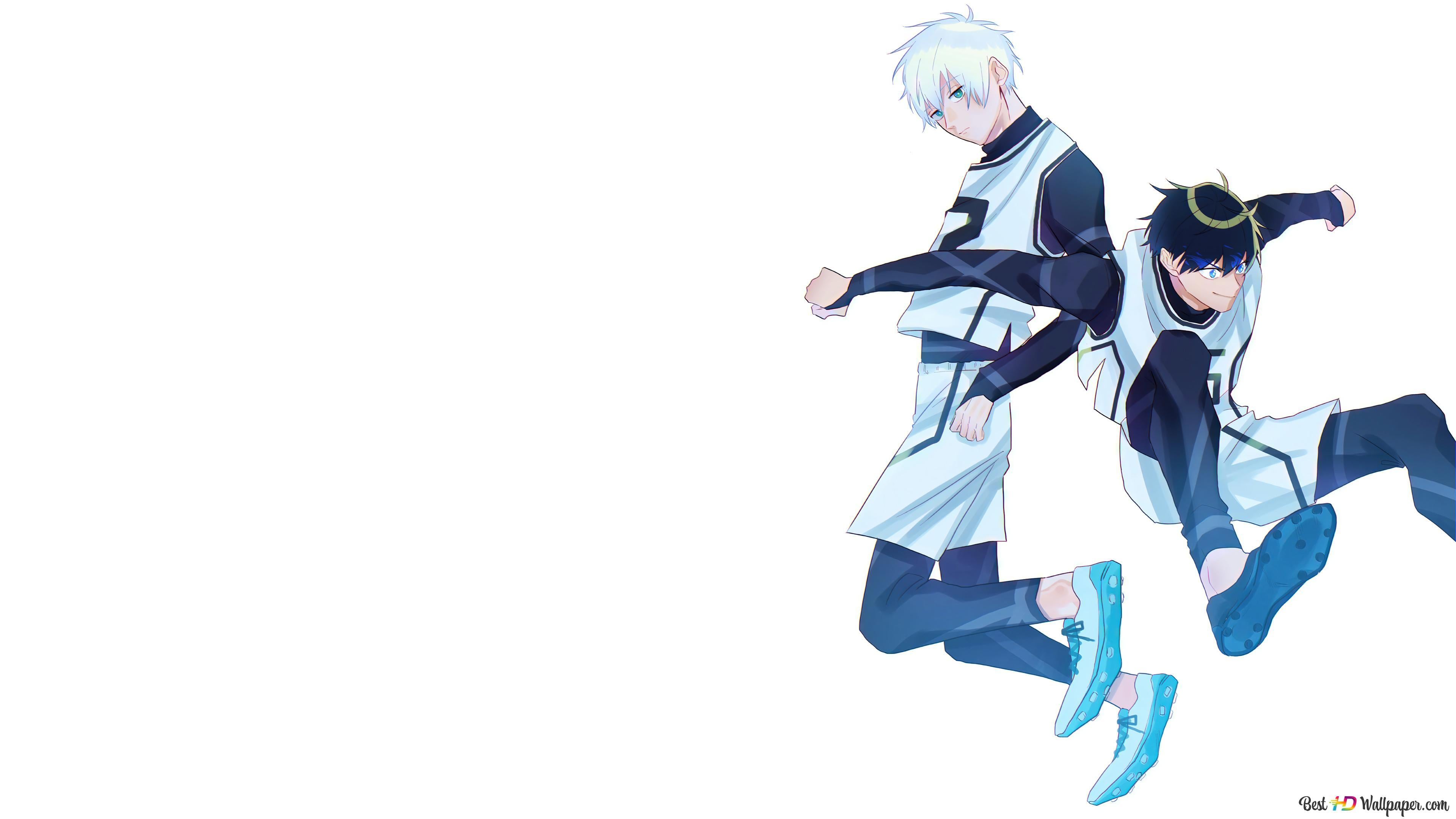 3840x2160 Yoichi Isagi and Seishirou Nagi from Blue Lock 4K wallpaper download