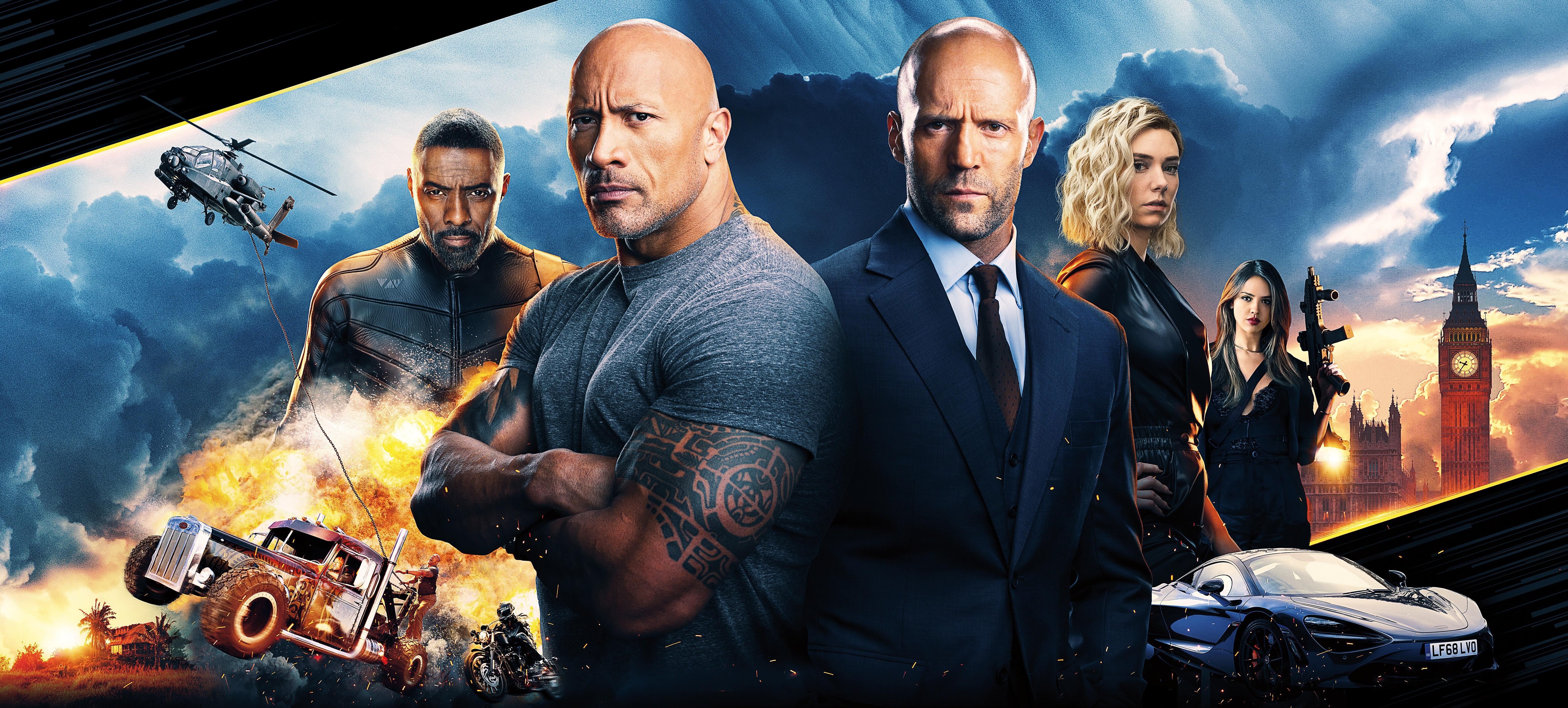 6200x2800 Fast and Furious Presents Star Cast Movie Wallpaper