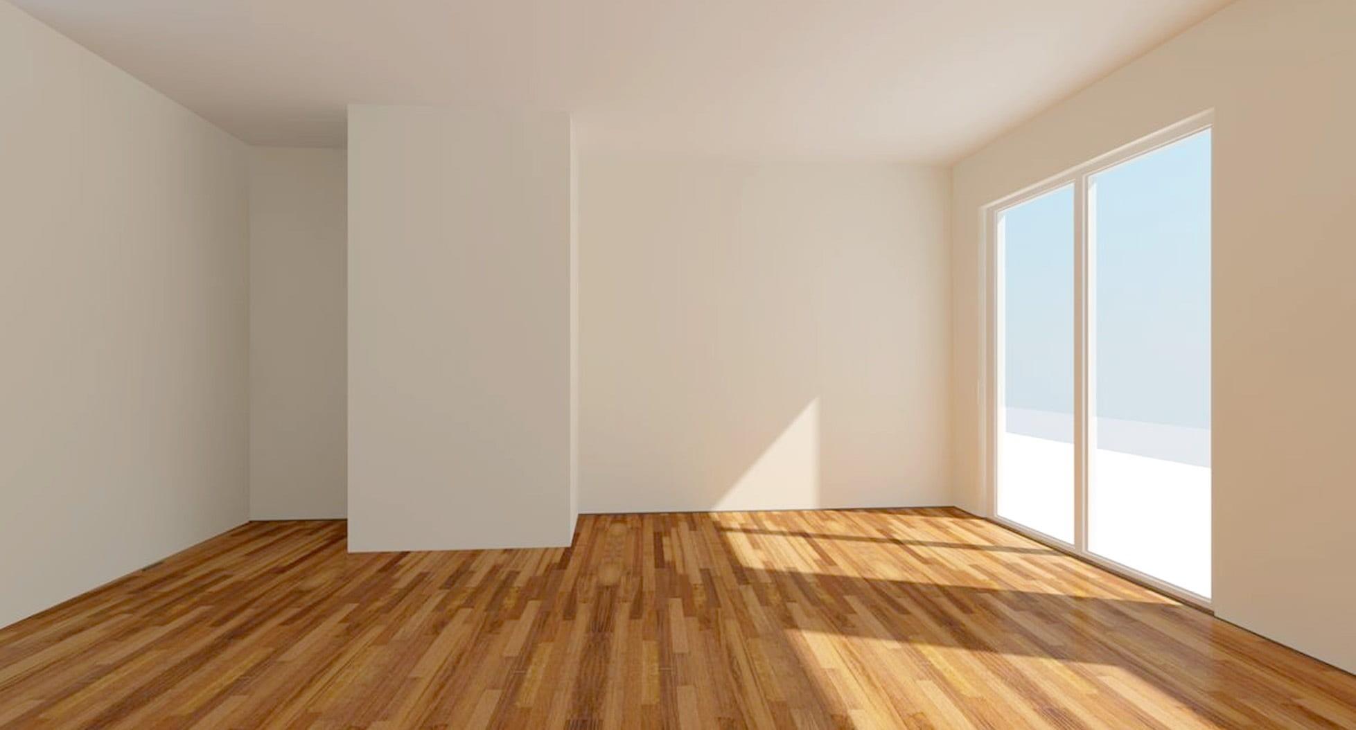 1957x1054 Wallpaper / lichtraum, 3D model, living room, home, renovation, view, flooring, virtual, white, interior, moving house, planning, real estate, empty, painted, gallery free download