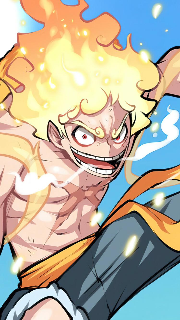 750x1334 Luffy Boy, Sun God Nika