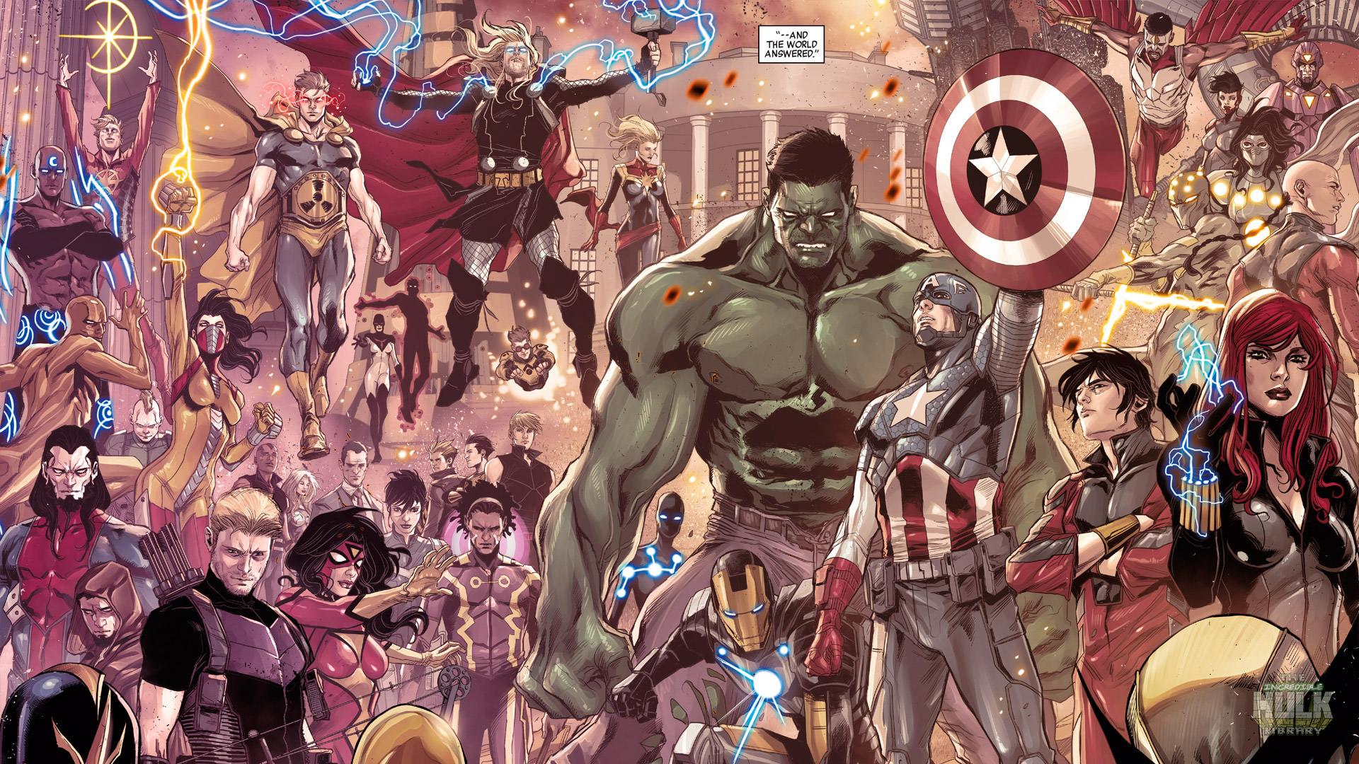 1920x1080 Comic Review: Avengers World -14 (2014)' Corner