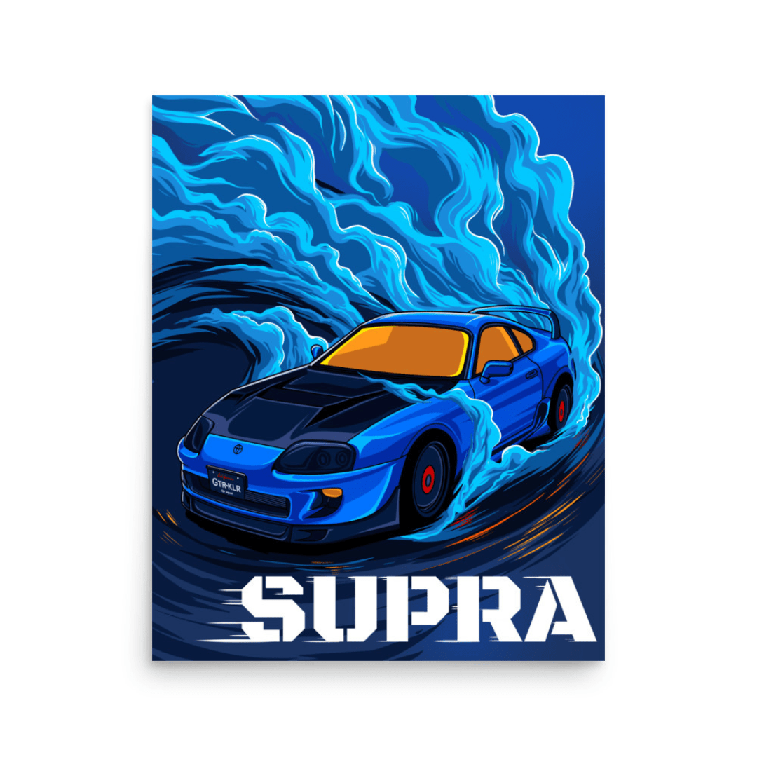 1080x1080 Burnout Car Poster