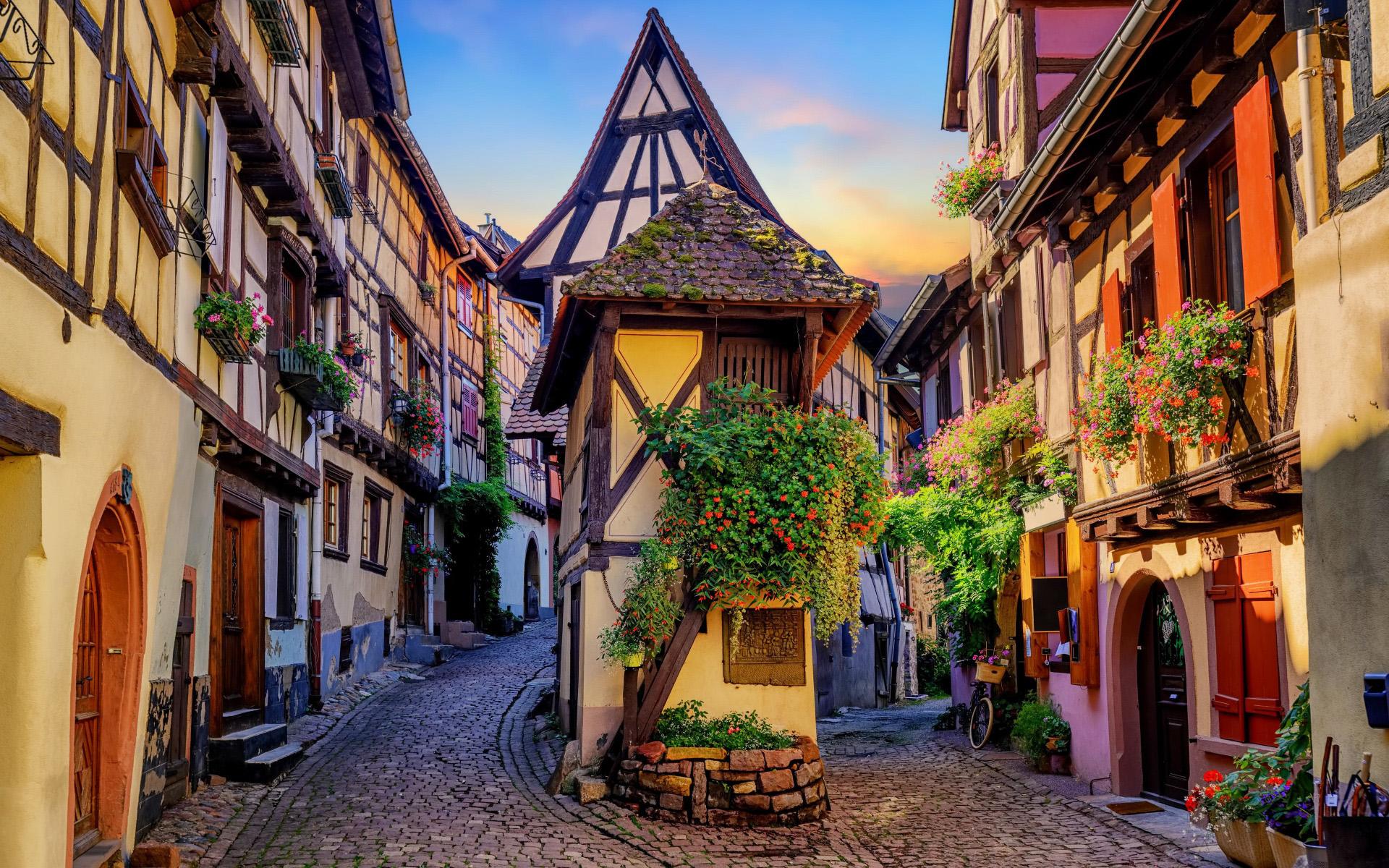 1920x1200 France HD, Alsace, Eguisheim, France Gallery HD Wallpaper