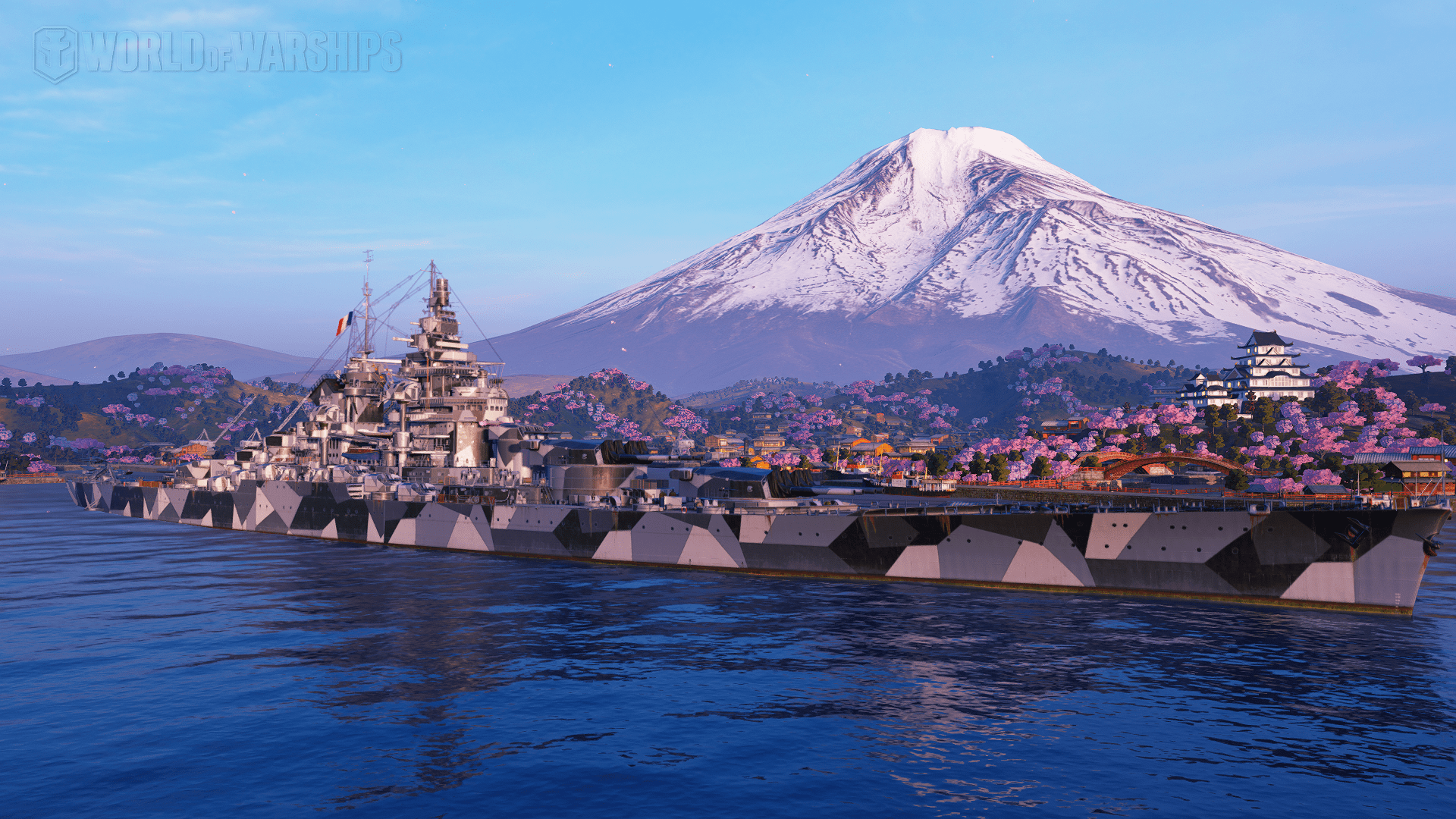 1920x1080 Wallpaper: French battleship Alsace in port Battleships of Warships official forum