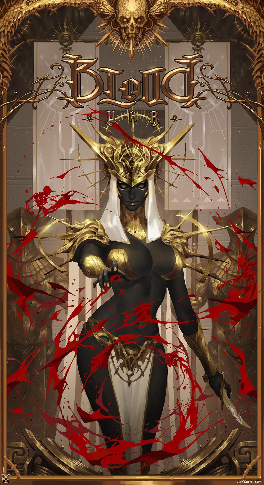 1091x2000 women, dress, Mist XG, gold, blood, ebony, drawing Gallery HD Wallpaper
