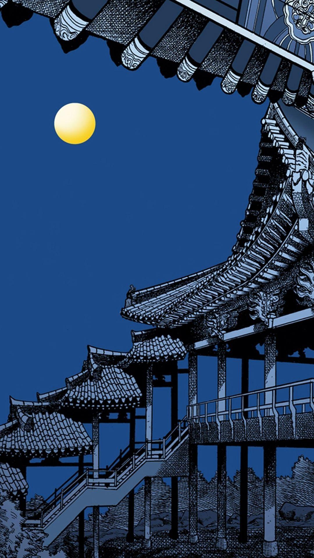 1080x1920 Art of Ancient Bridge. Art wallpaper iphone, Art wallpaper, Asian wallpaper