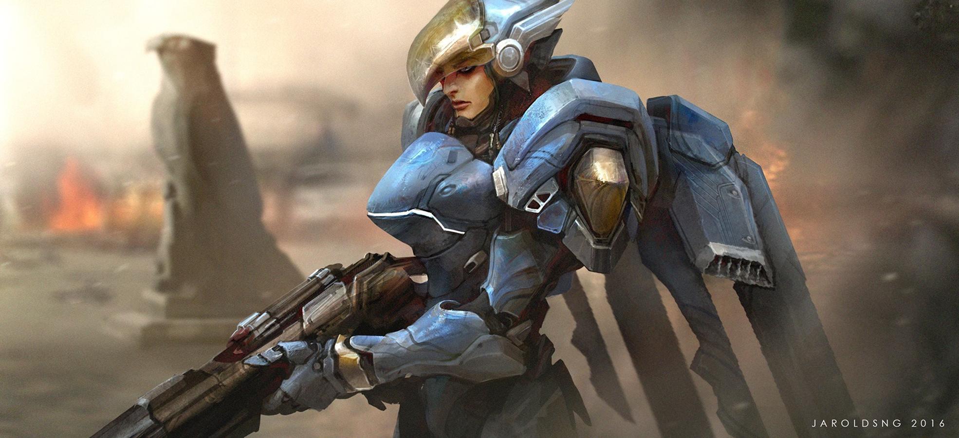 1970x900 Pharah (Overwatch) HD Wallpaper and Background