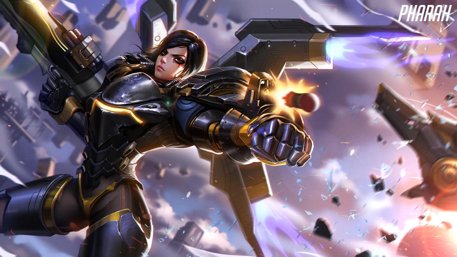 1600x900 Pharah (Overwatch) HD Wallpaper and Background
