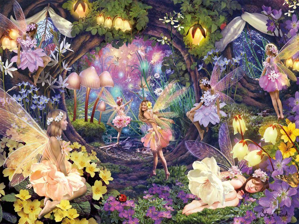 1024x768 In My Fairy Garden. Fairy picture, Fairy wallpaper, Cross paintings
