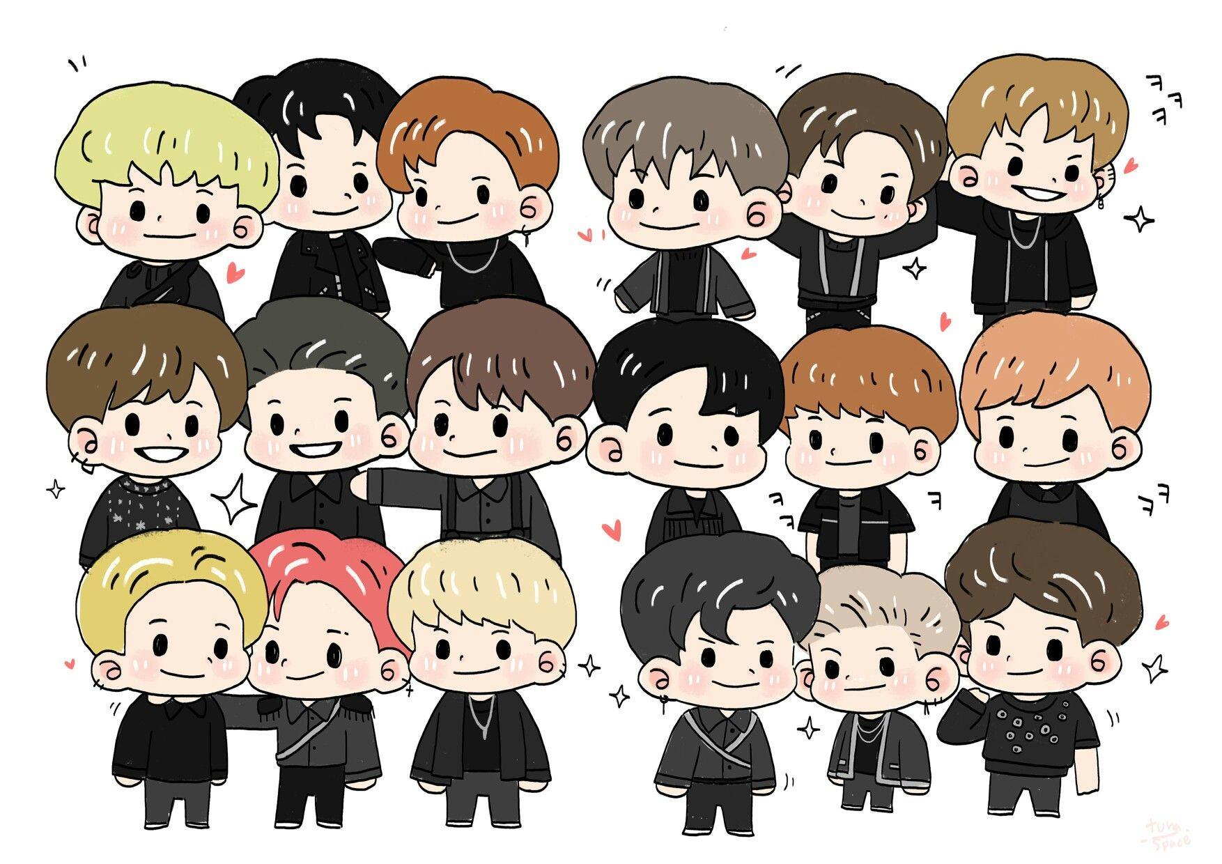 1754x1240 Free download NCT 2018 Black On Black Selebritas [1754x1240] for your Desktop, Mobile & Tablet. Explore NCT Chibi Wallpaper. Chibi Background, Chibi Wallpaper, Chibi Background