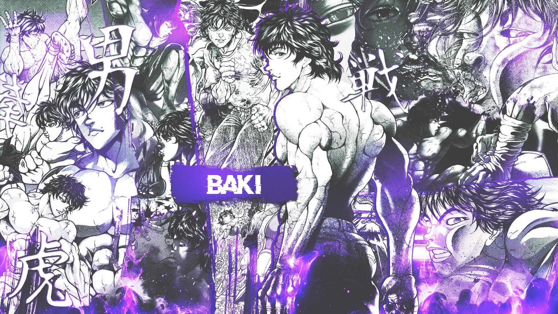 1920x1080 Manga Collage Baki Hanma Muscles Wallpaper:1920x1080