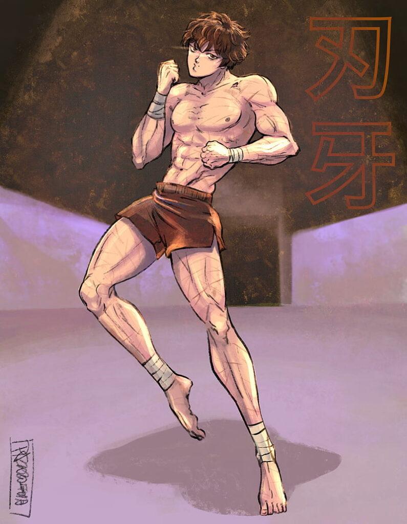 795x1024 Baki Wallpaper iPhone, 4K, HD, Phone, Black and White