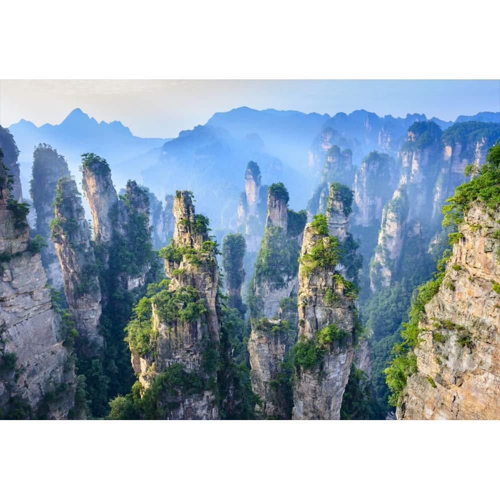 1001x999 Amazon.com : CSFOTO Chinese Zhangjiajie National Forest Park Backdrop 8x6.5ft Photography Background Natural Scenery Mountians Cloud and Mist Interior Decor Adults Portraits Photo Wallpaper
