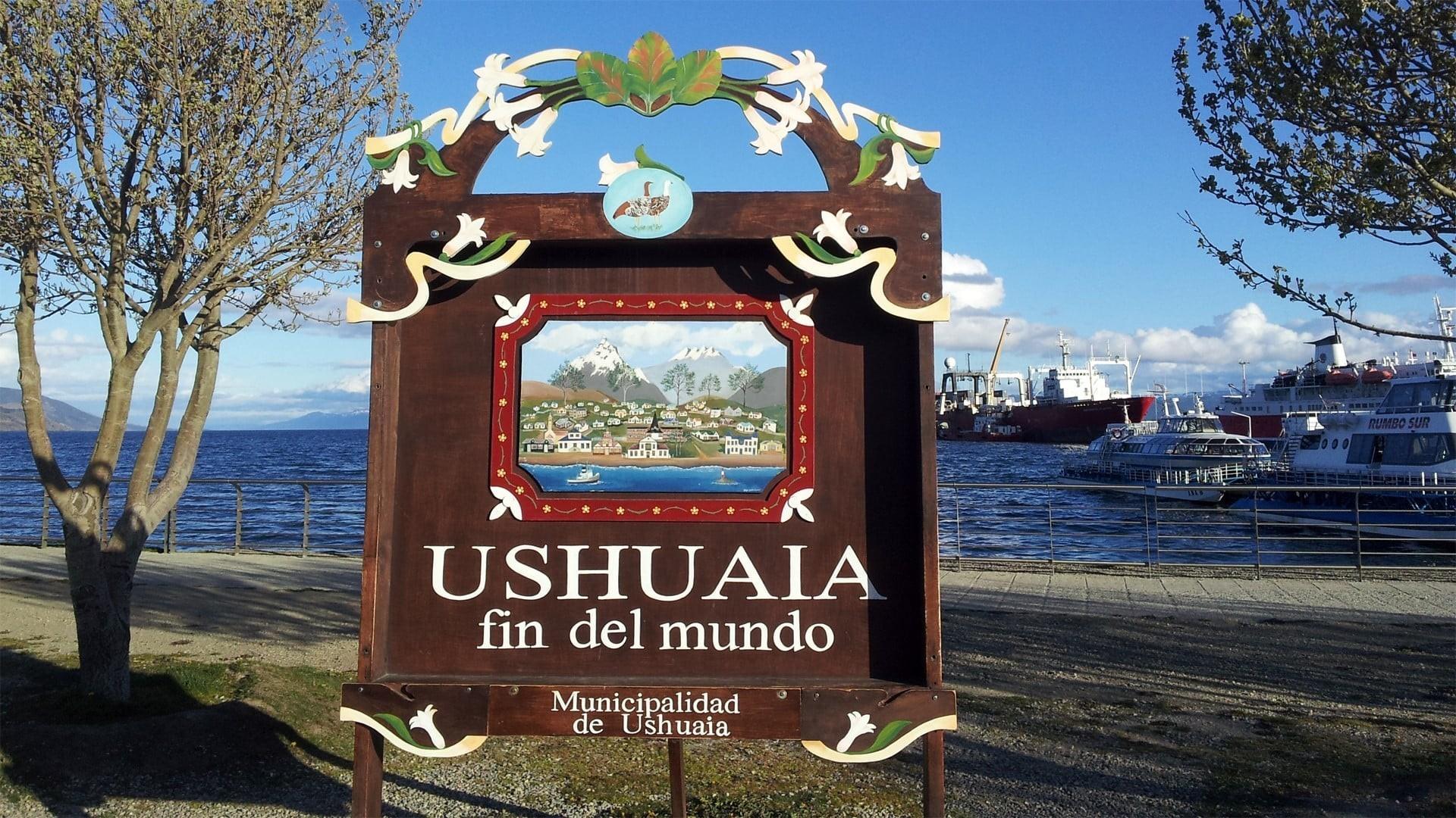 1920x1080 outdoors, sign, ushuaia, Patagonia Gallery HD Wallpaper