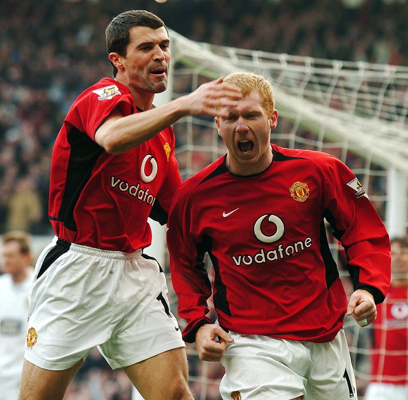 1322x1296 Man Utd star Bruno Fernandes picks dream midfield and is asked to choose between legends Keane and Scholes