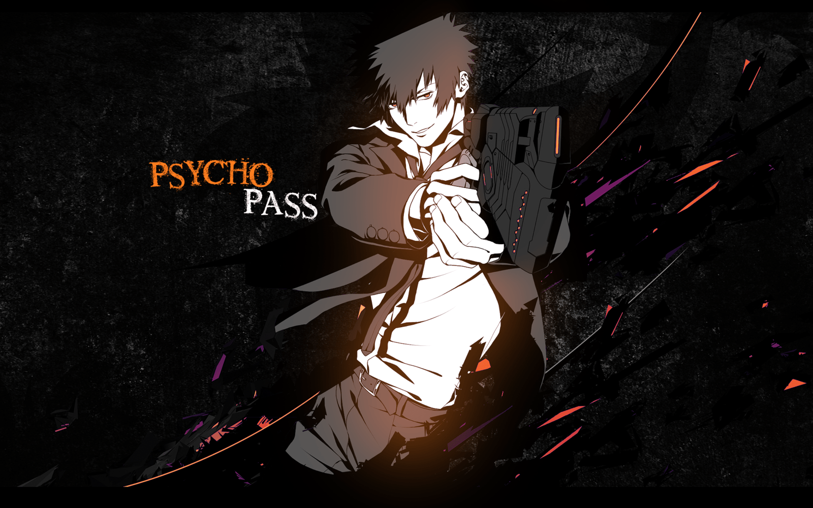1600x1000 illustration, anime, Psycho Pass, midnight, darkness, screenshot, computer wallpaper, album cover Gallery HD Wallpaper