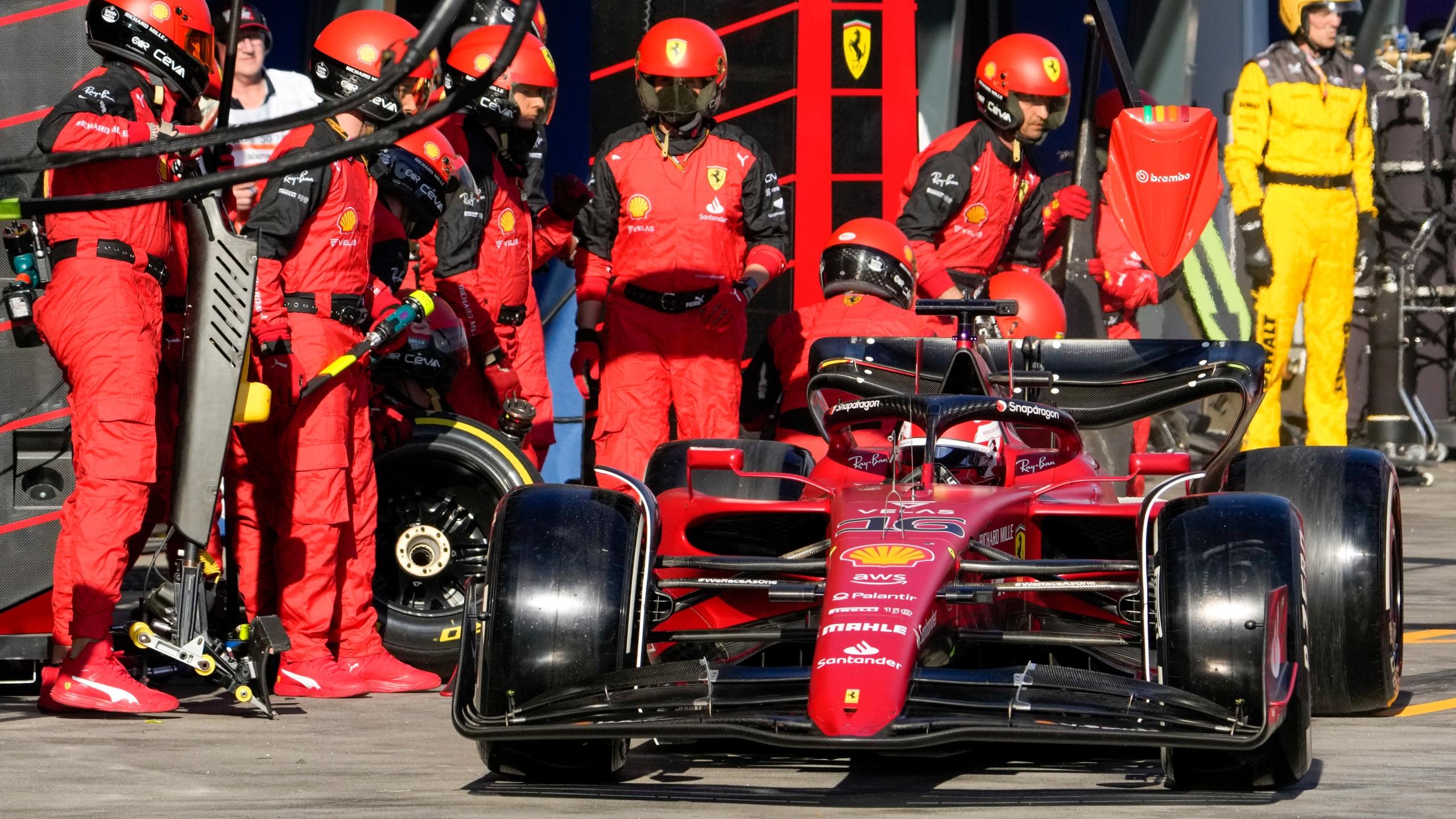2560x1440 Ferrari driver Charles Leclerc wins Formula 1 Australian GP