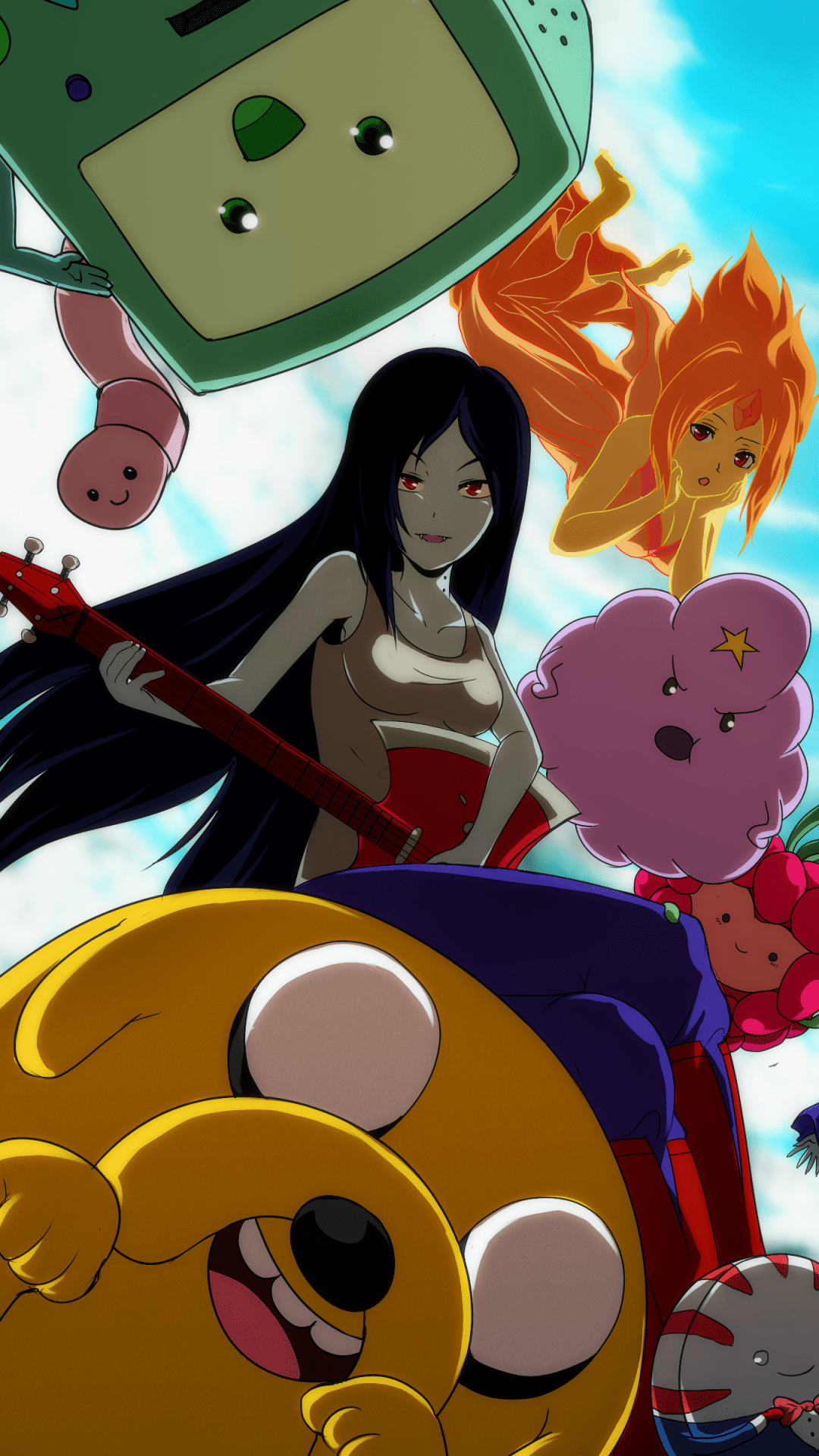 1080x1920 Wallpaper / TV Show Adventure Time Phone Wallpaper, BMO (Adventure Time), Jake (Adventure Time), Marceline (Adventure Time), 1080x1920 free download
