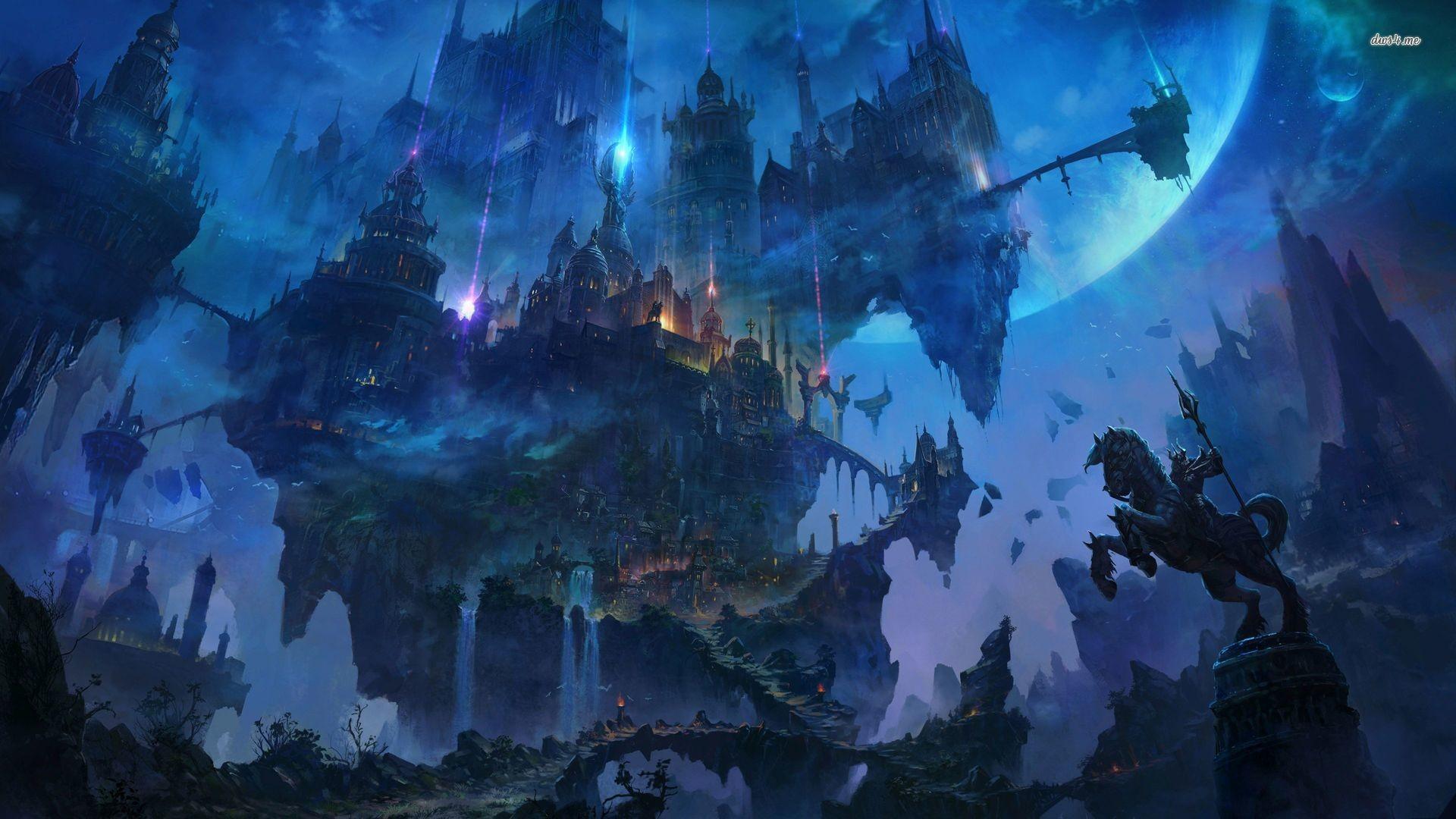 1920x1080 fantasy town 1080P, 2k, 4k HD wallpaper, background free download
