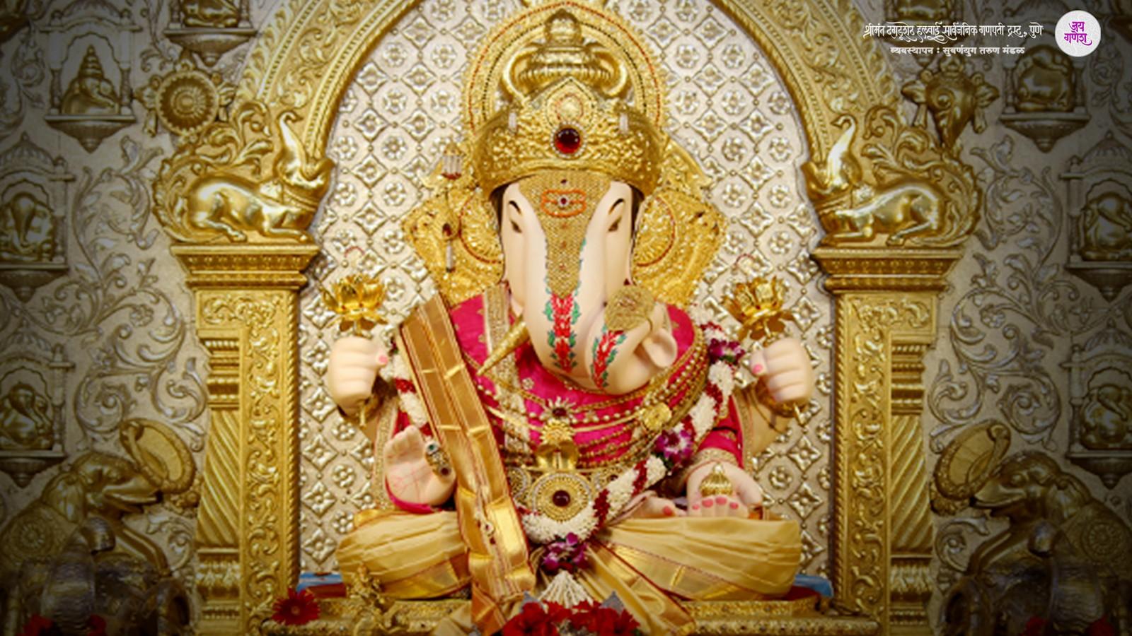 Dagdusheth Ganpati - Hindu God - Lord Ganpati Wallpaper Download | MobCup