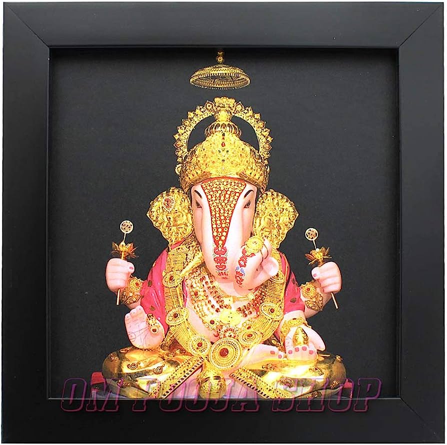 894x890 Amazon.com Pooja Shop Dagadusheth Ganesha Photo Frame