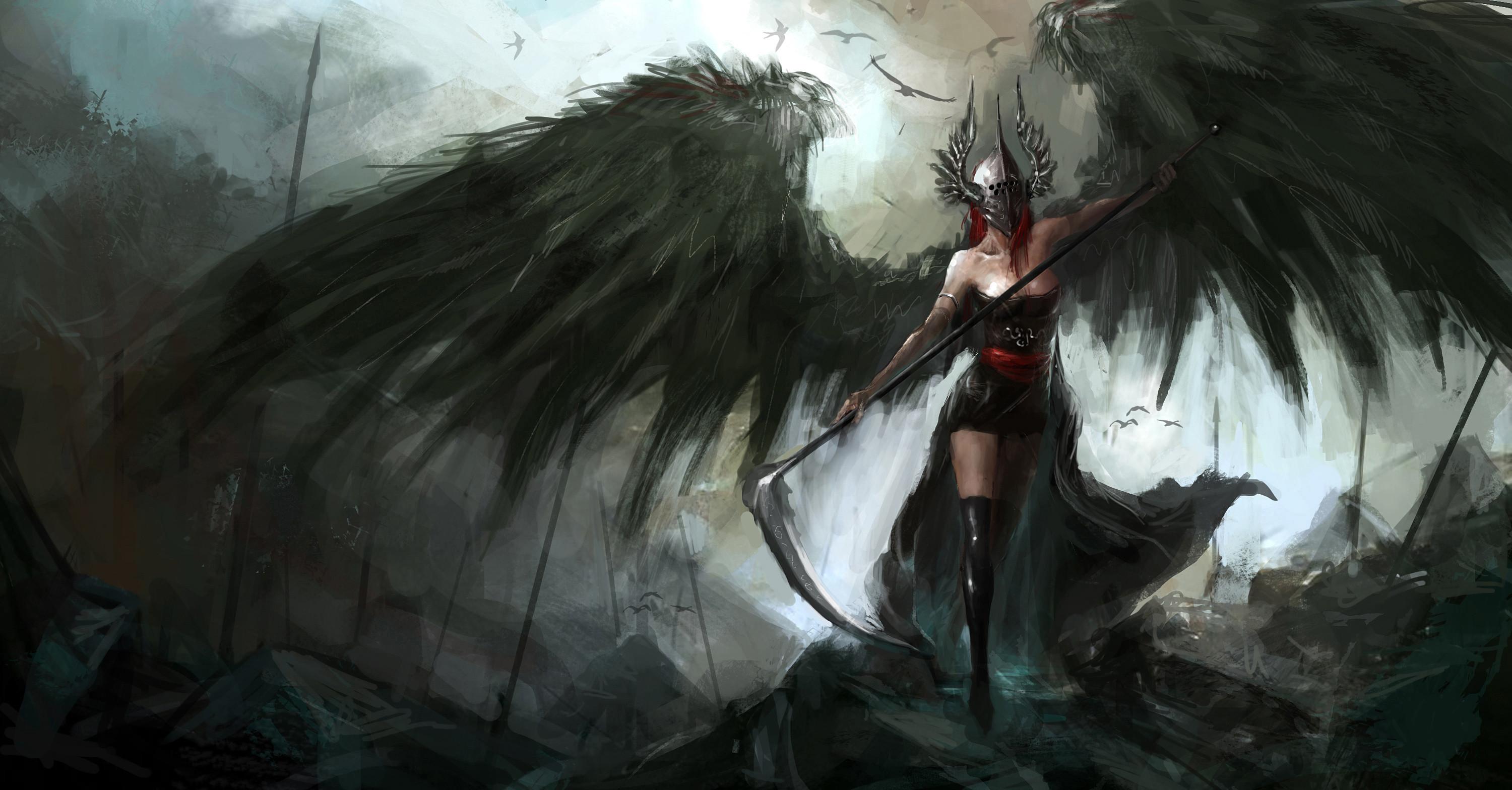 3000x1568 Fallen Angels Image Wallpaper