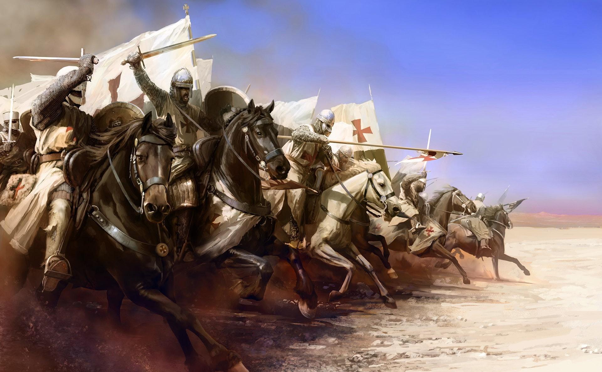 1920x1186 Wallpaper / Horse, Crusade, 1080P, Knight, Templar, Warrior, Fantasy free download