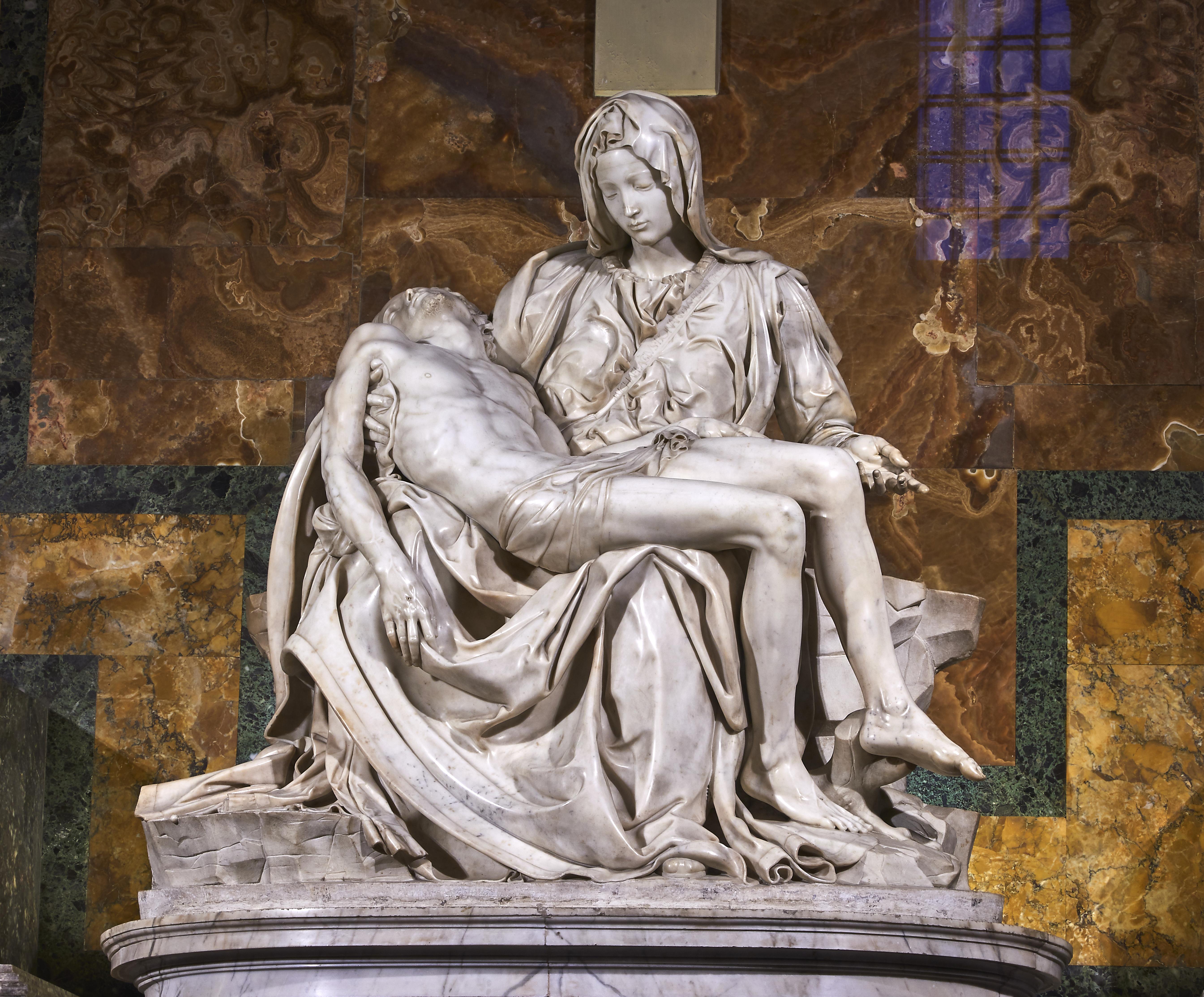 5378x4453 Michelangelo's Pietà, St Peter's Basilica (1498–99)
