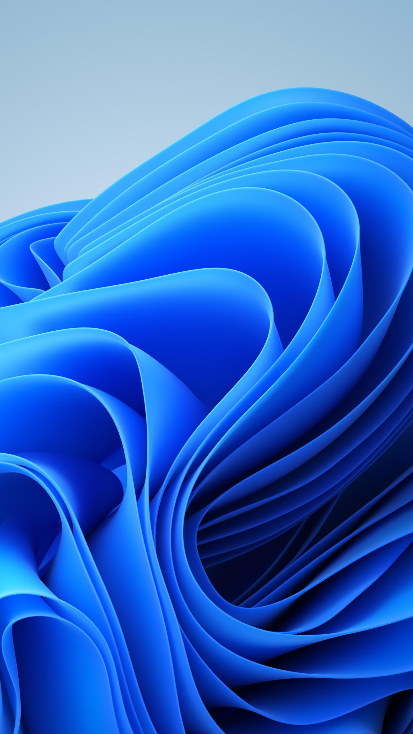 1440x2560 Windows 11 Wallpaper 4K, Blue, Stock, Abstract