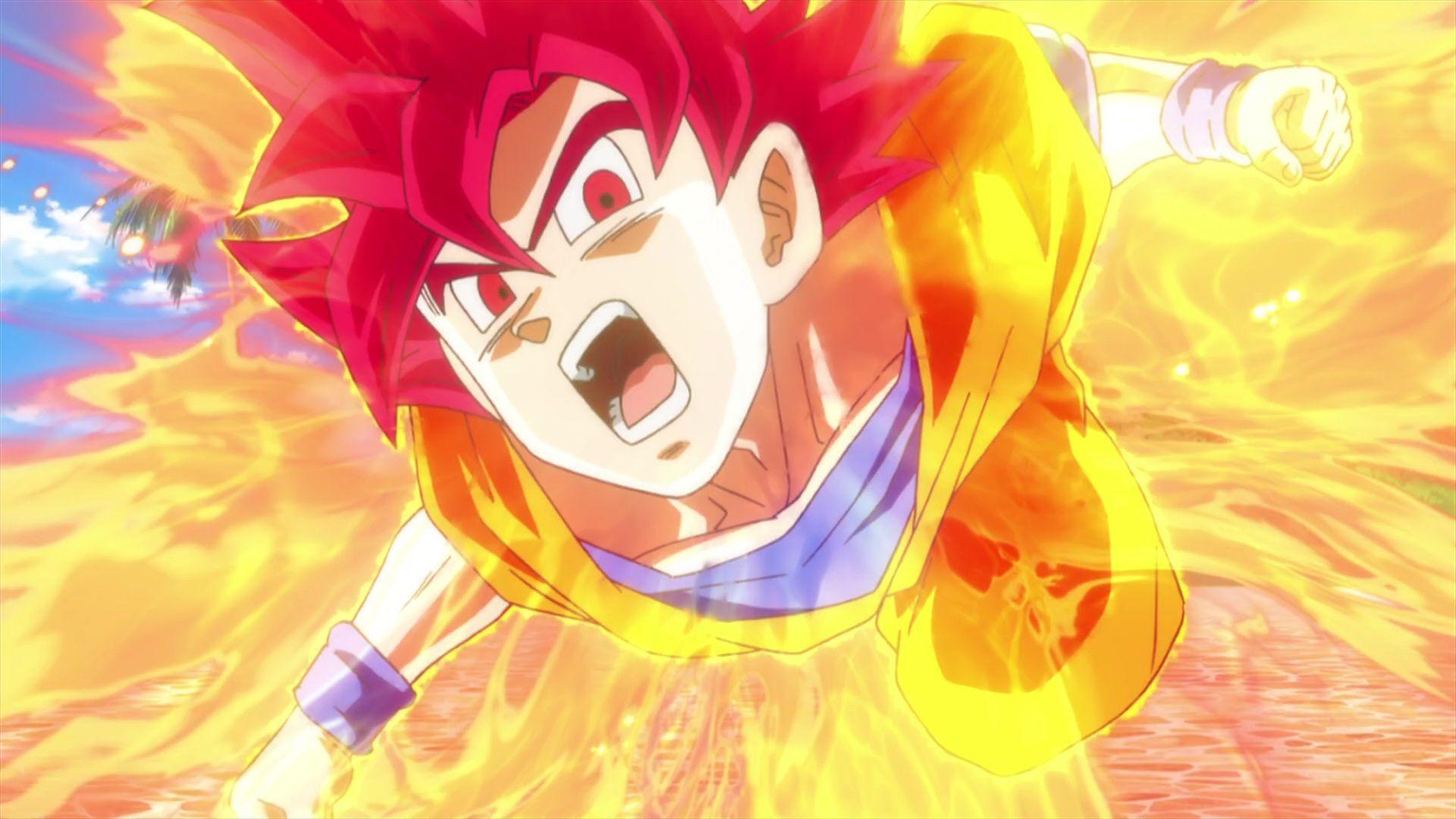 Goku Super Saiyan God Mode Wallpaper