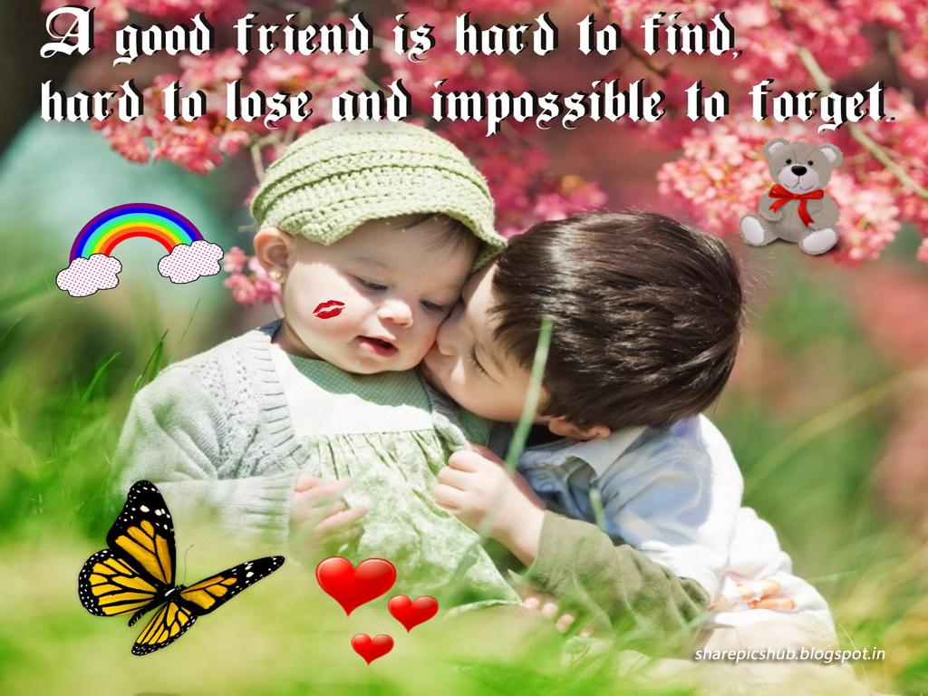1024x768 Hard to Find. Cute Kids Friendship Quote Wallpaper For Girlfriend. Share Pics Hub