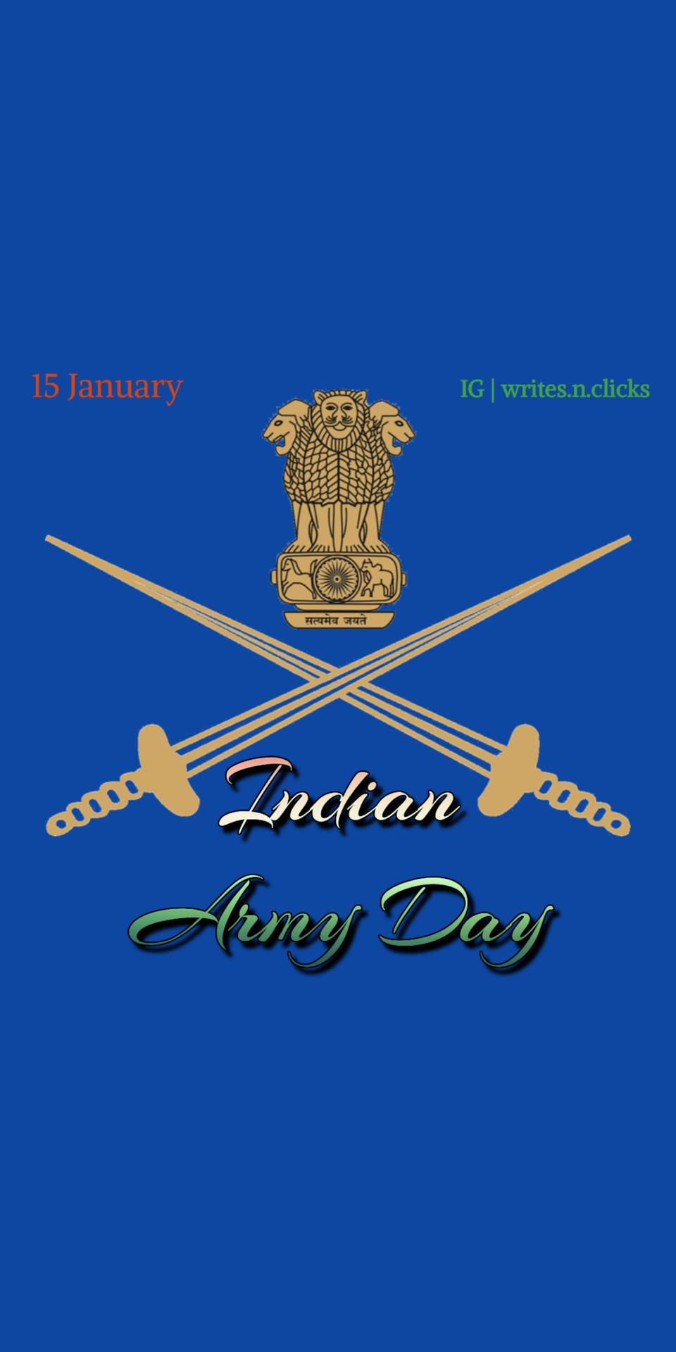 960x1920 Indian Army Logo Wallpaper