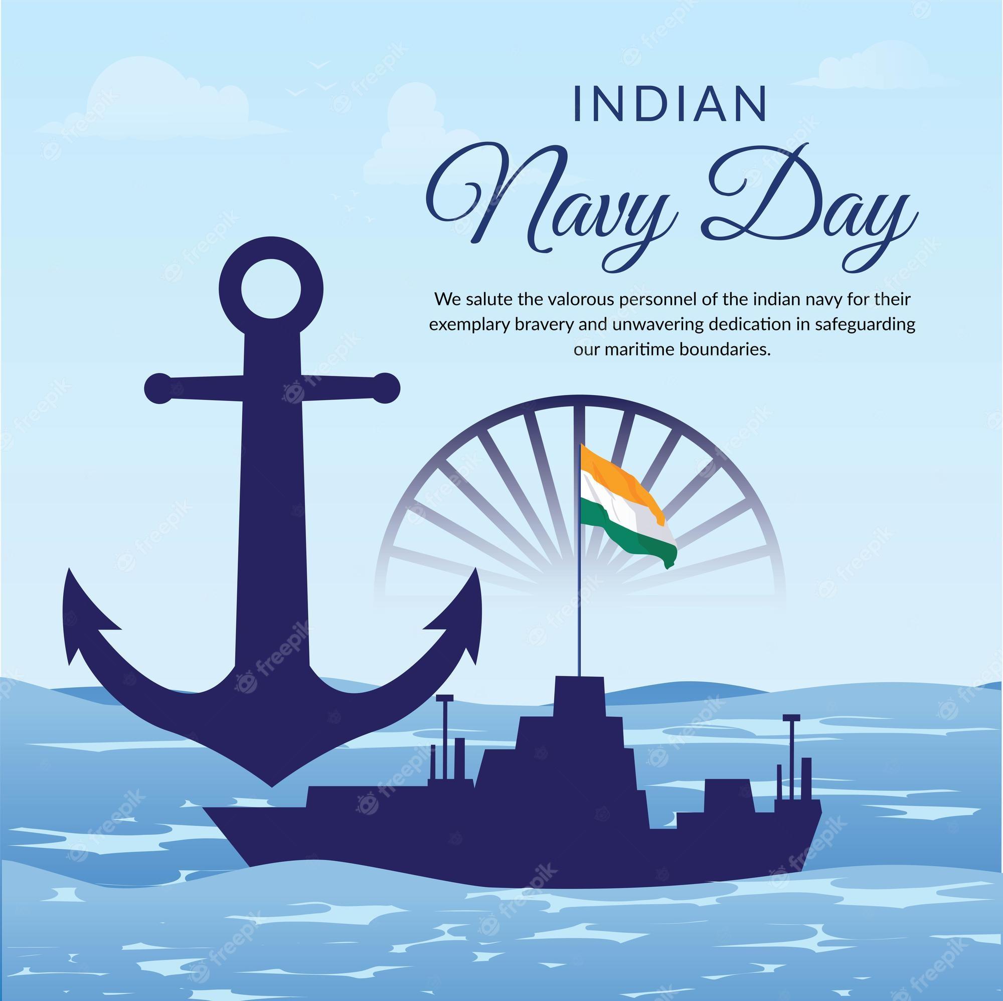 2000x1997 Premium Vector. Banner design of indian navy day template